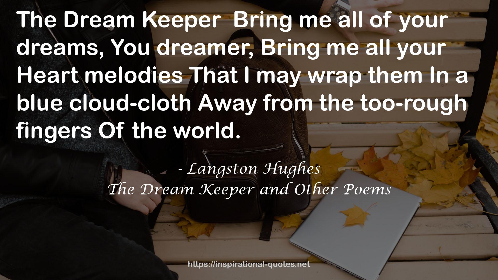 The Dream Keeper and Other Poems QUOTES