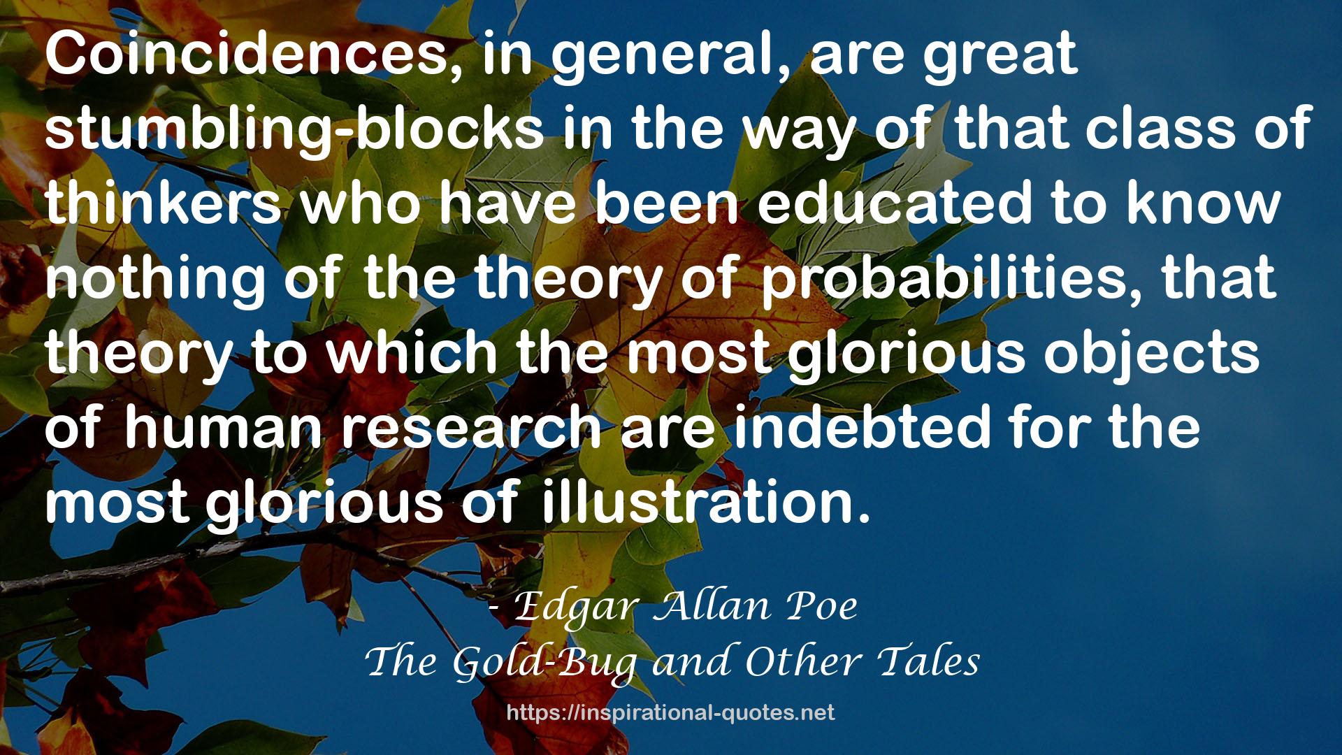 The Gold-Bug and Other Tales QUOTES