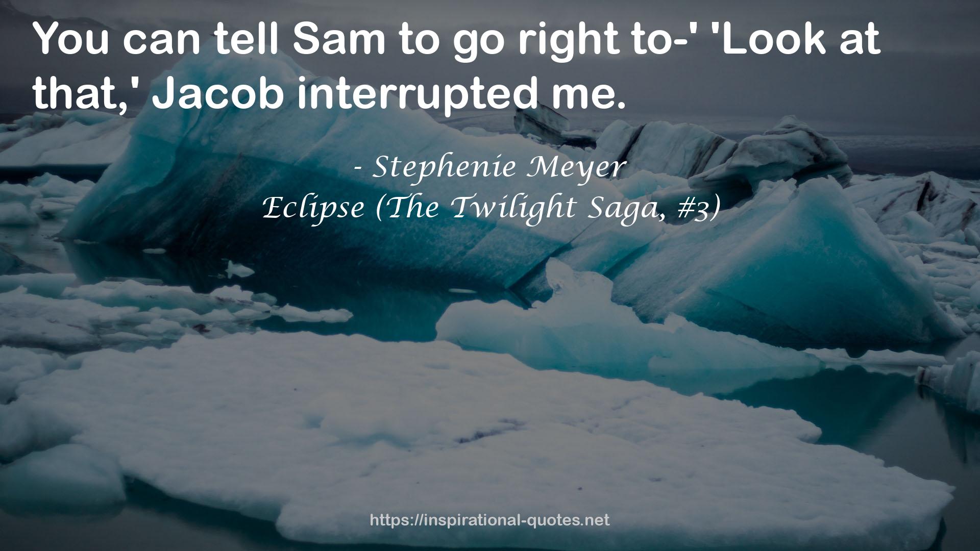 Eclipse (The Twilight Saga, #3) QUOTES