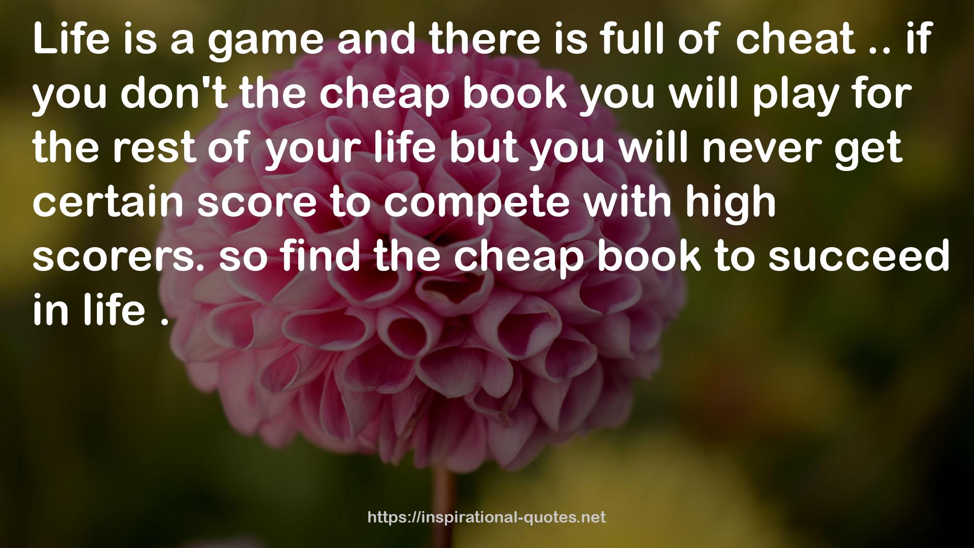 the cheap book  QUOTES