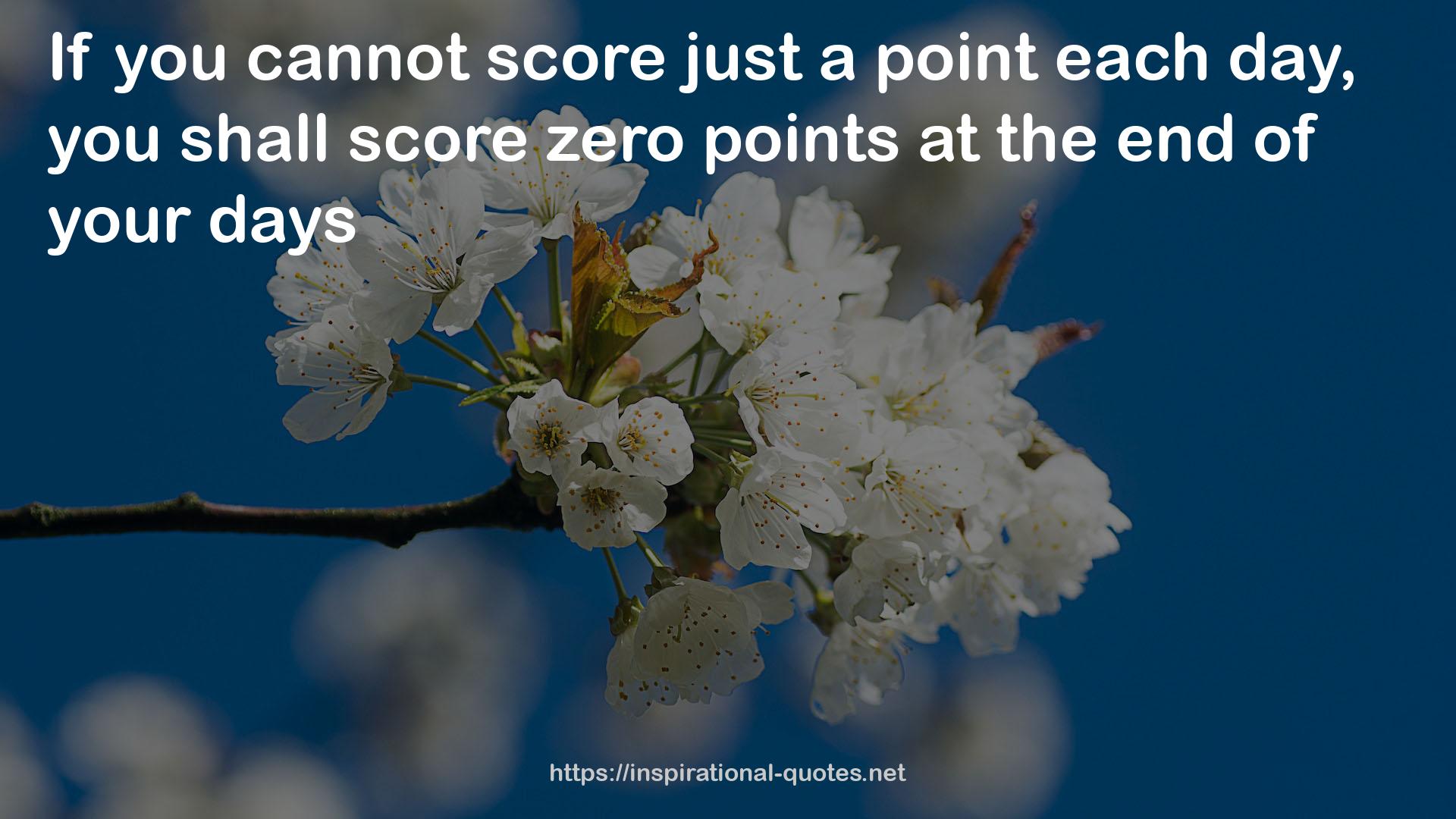 zero points  QUOTES