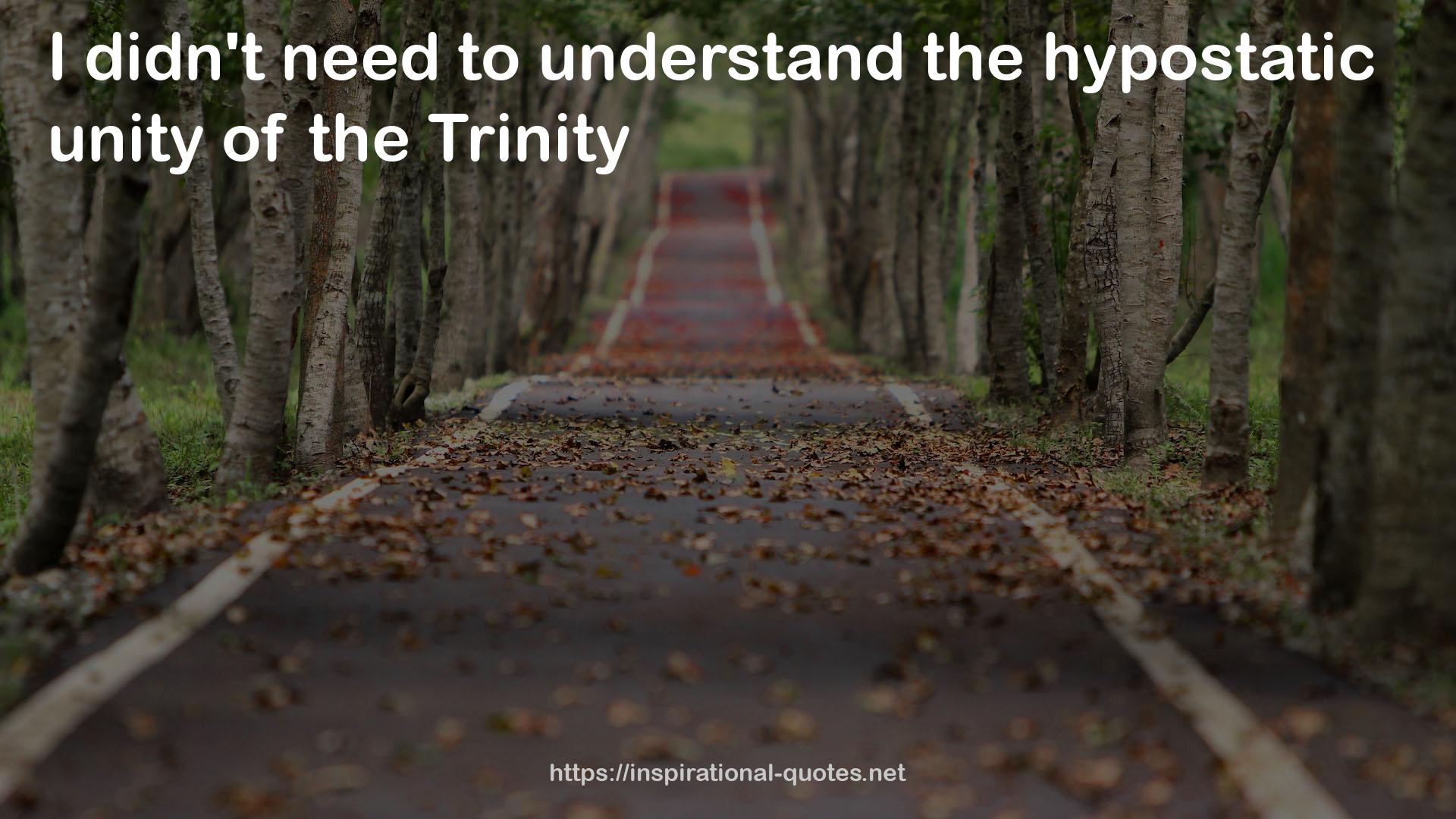 the hypostatic unity  QUOTES