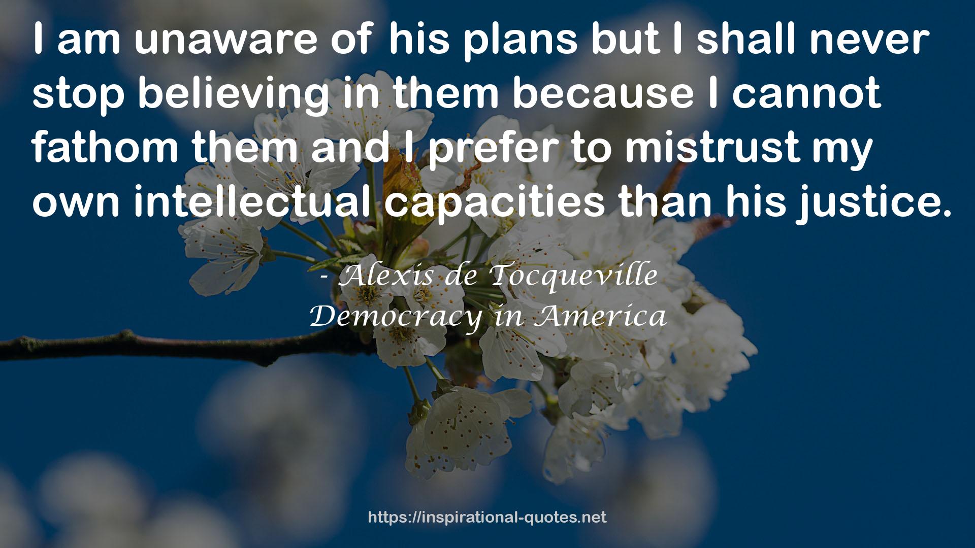 Democracy in America QUOTES