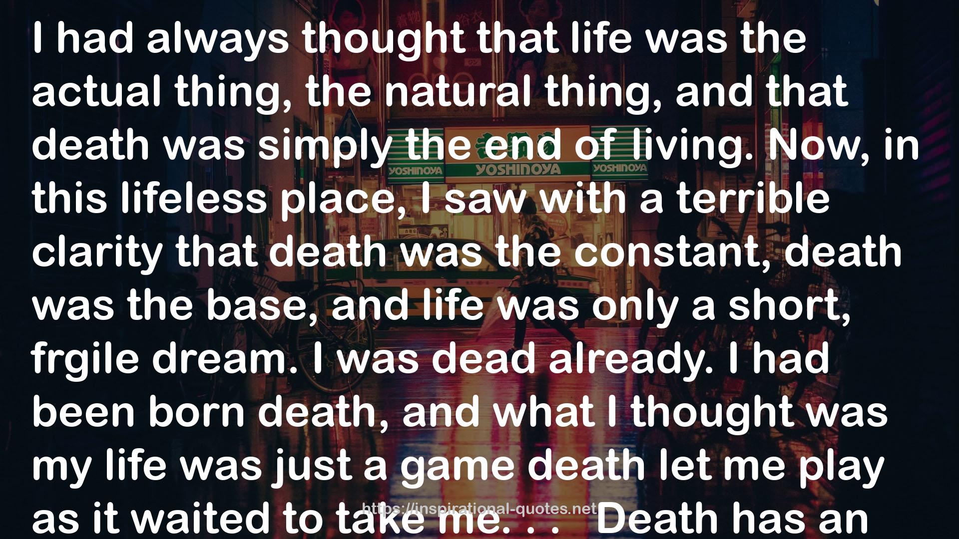 that death  QUOTES