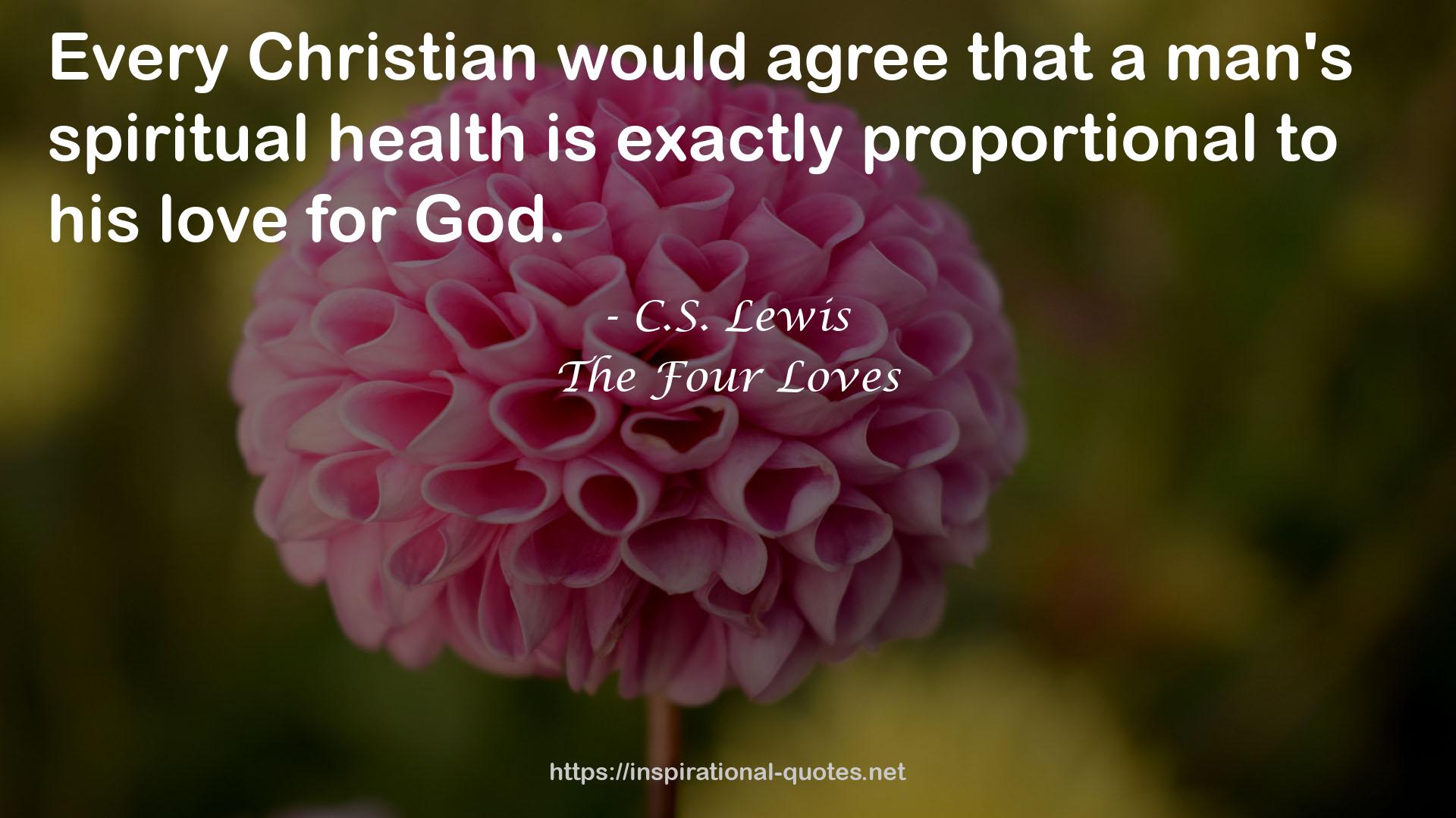 a man's spiritual health  QUOTES