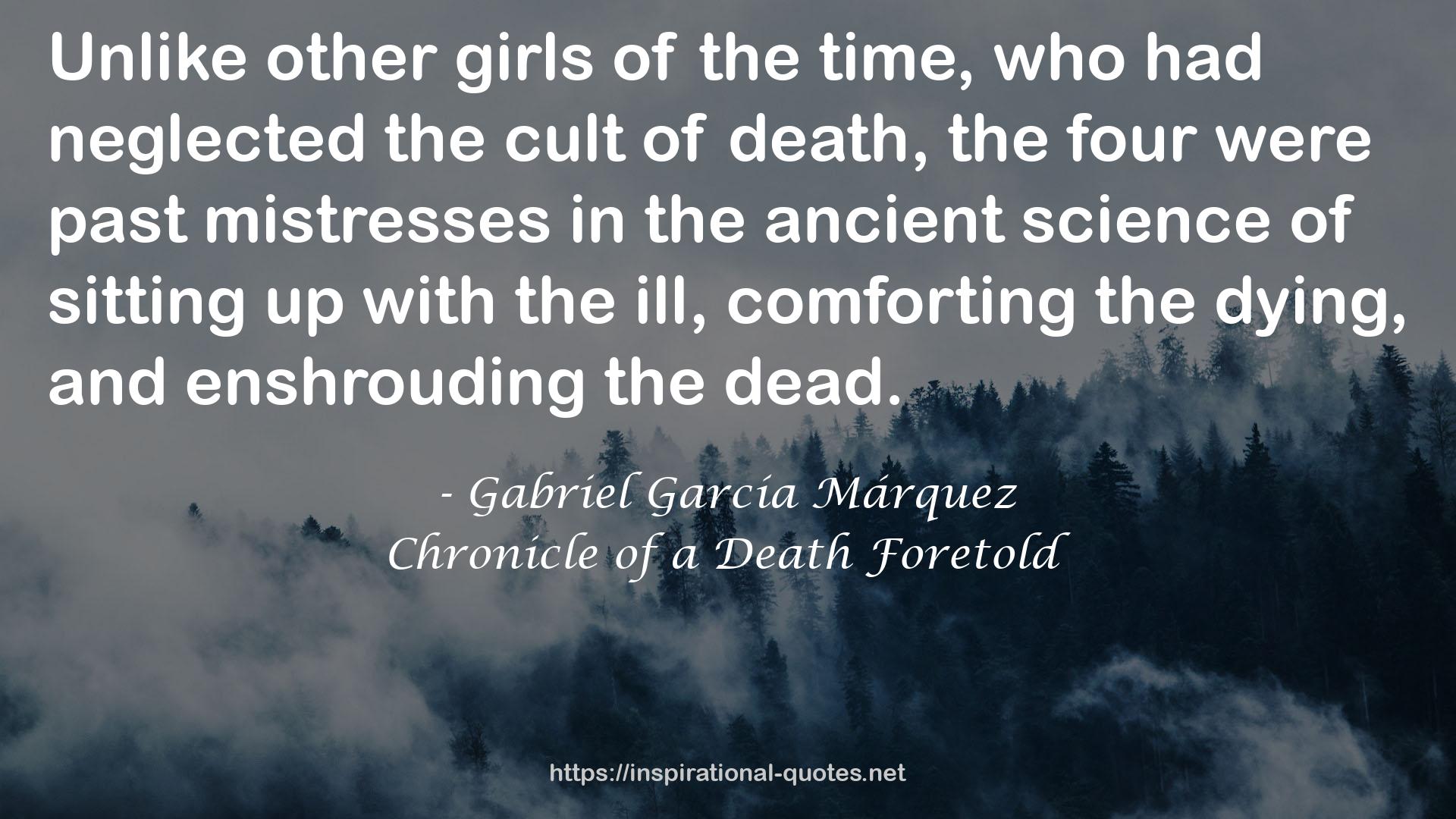 Chronicle of a Death Foretold QUOTES