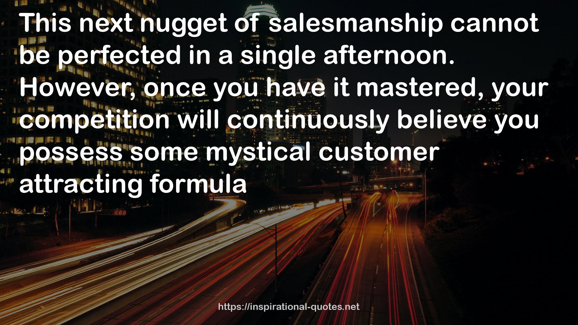 salesmanship  QUOTES