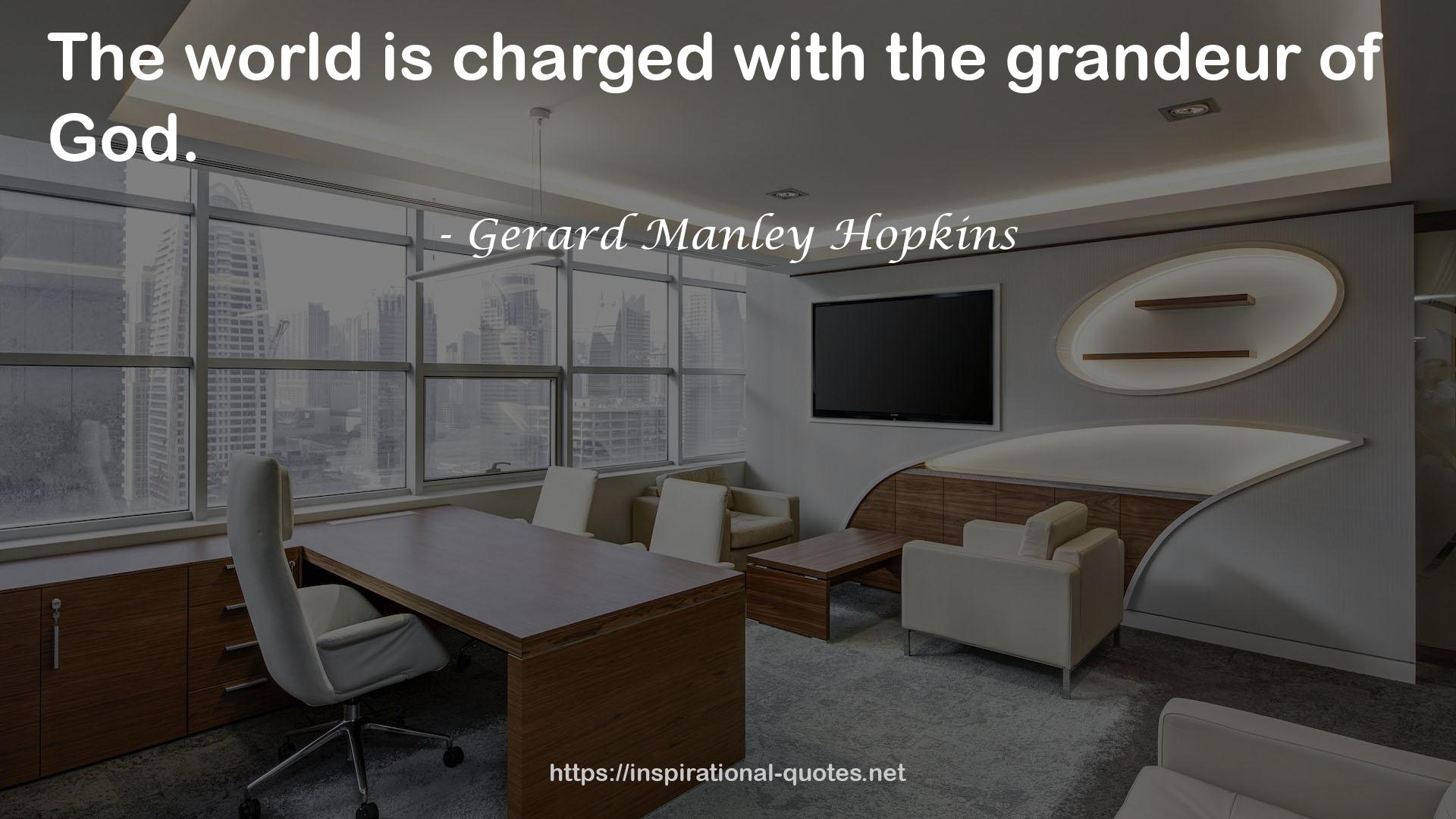 Gerard Manley Hopkins QUOTES