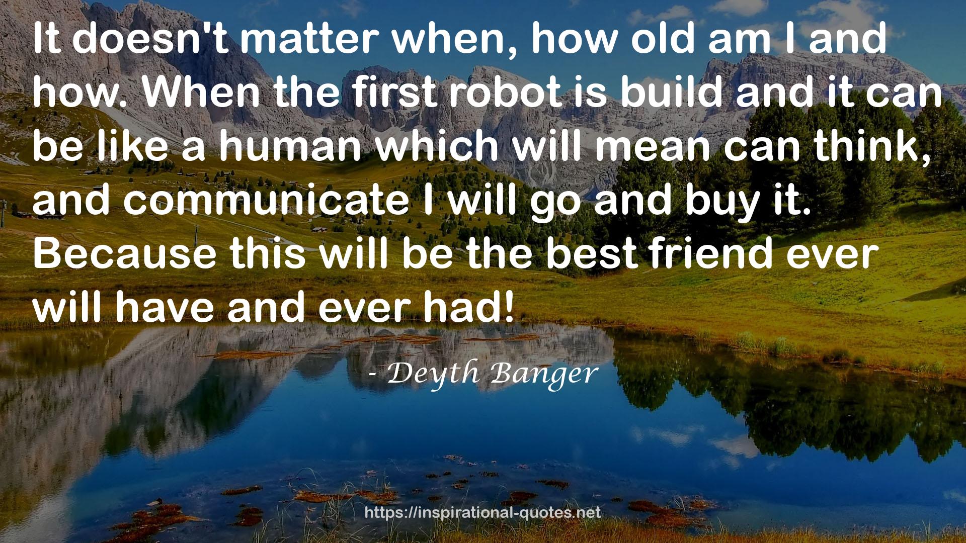 the first robot  QUOTES