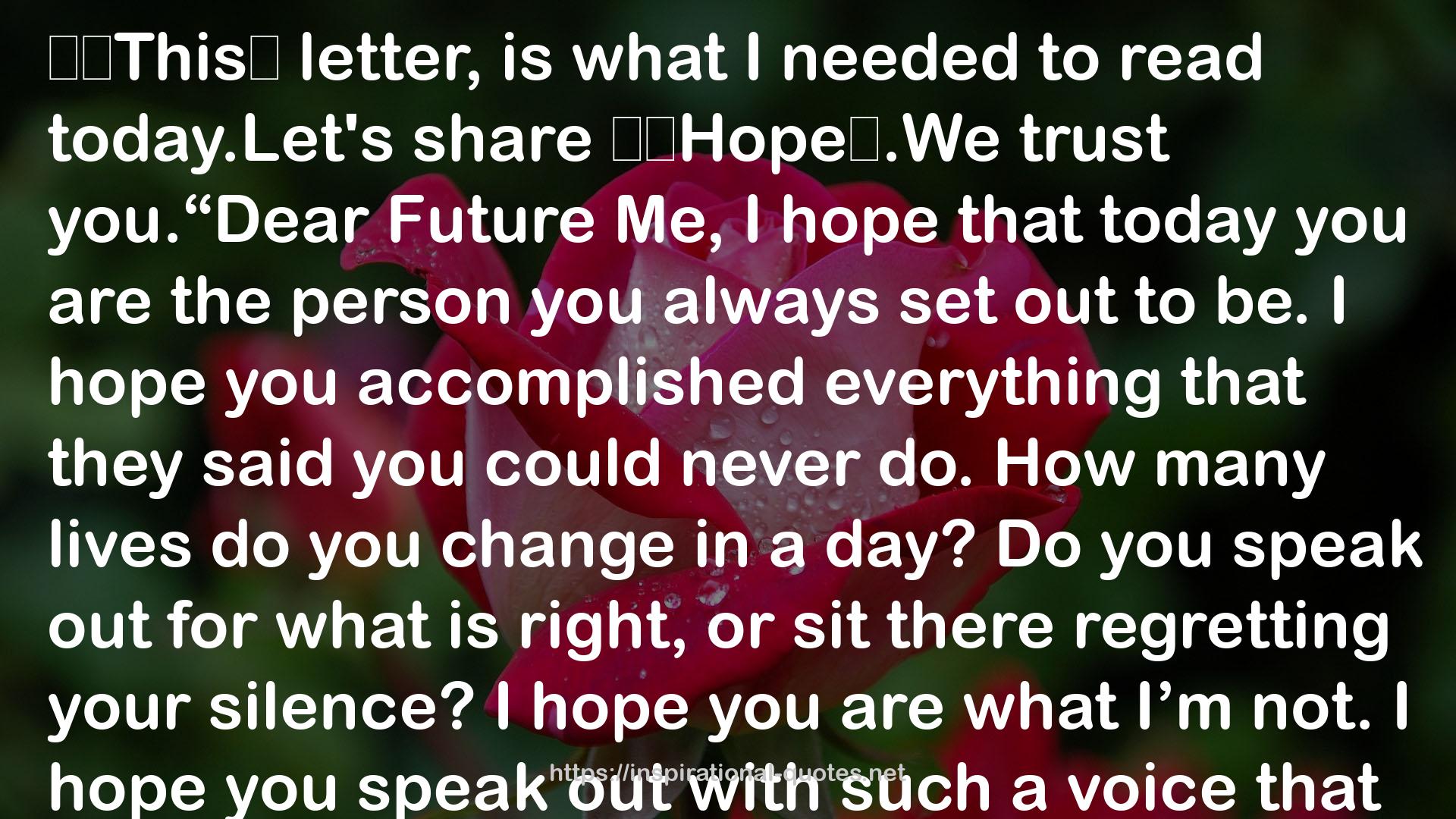 ‪‎Hope‬.We  QUOTES