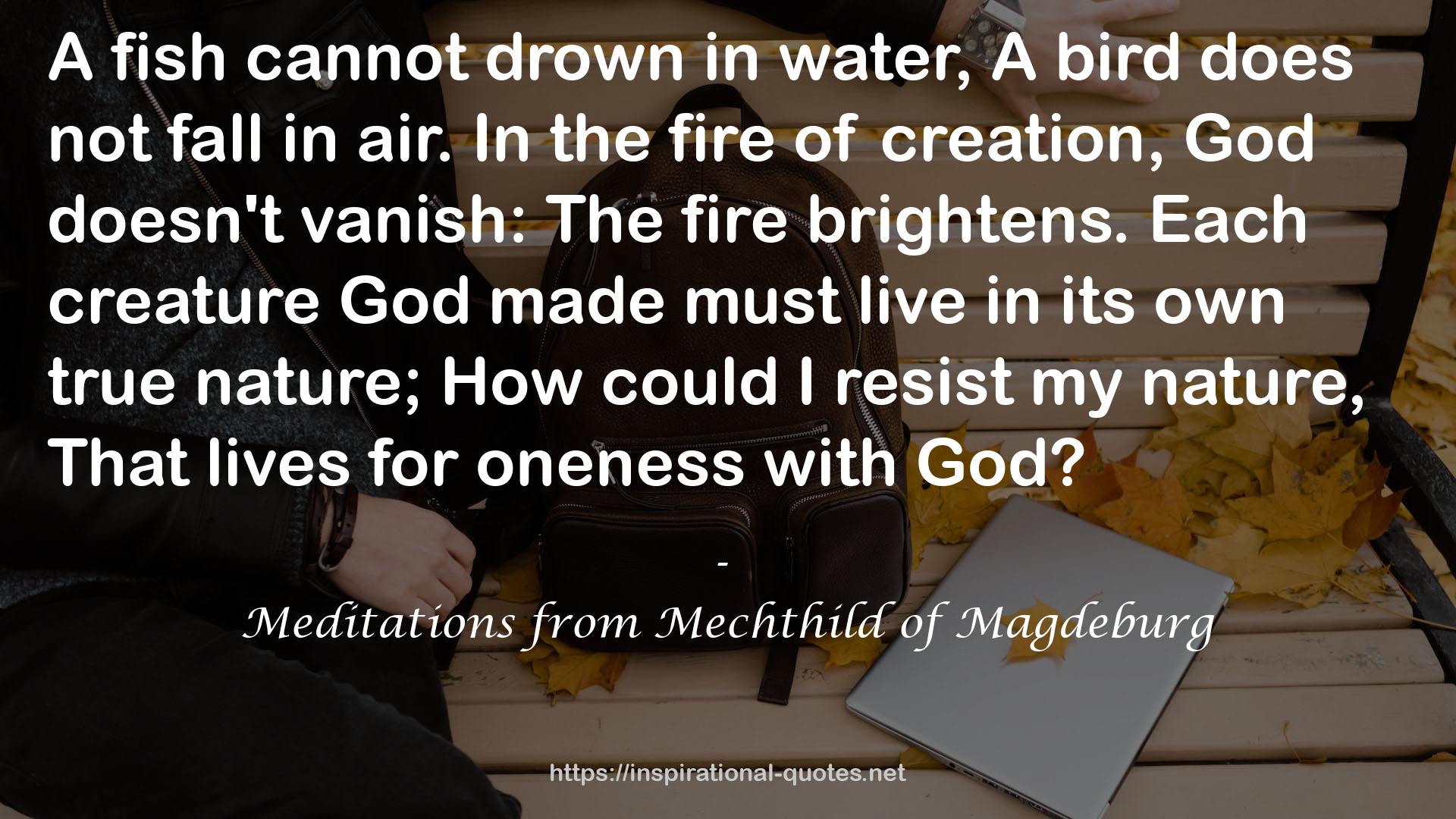 Meditations from Mechthild of Magdeburg QUOTES
