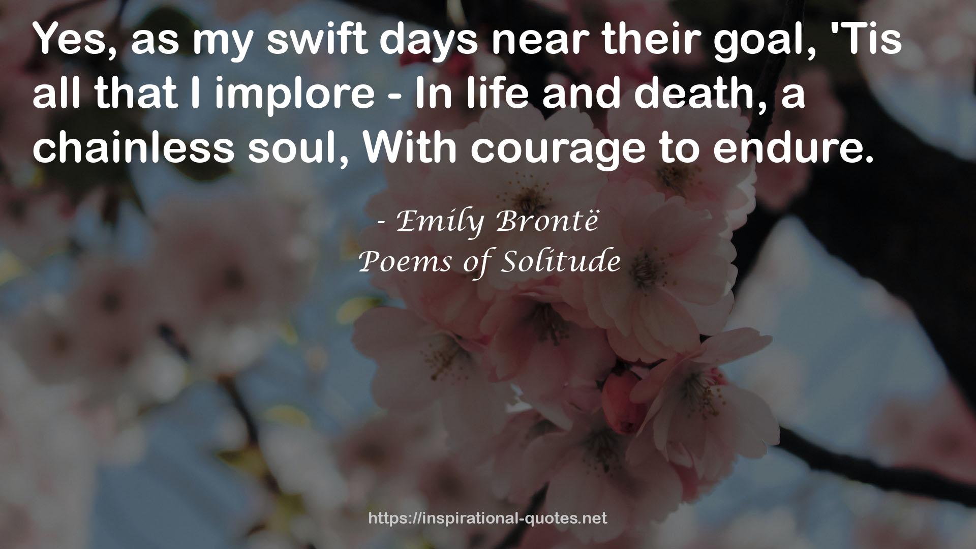 Poems of Solitude QUOTES