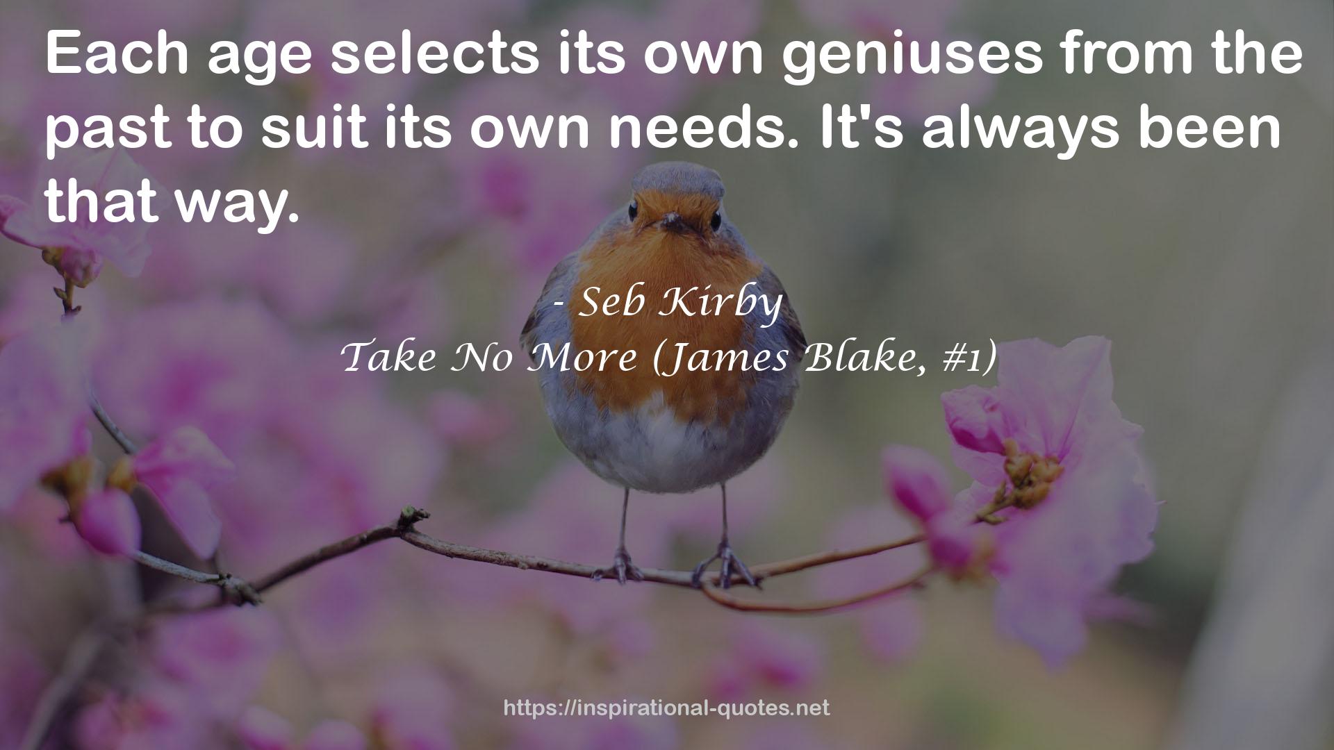 Take No More (James Blake, #1) QUOTES