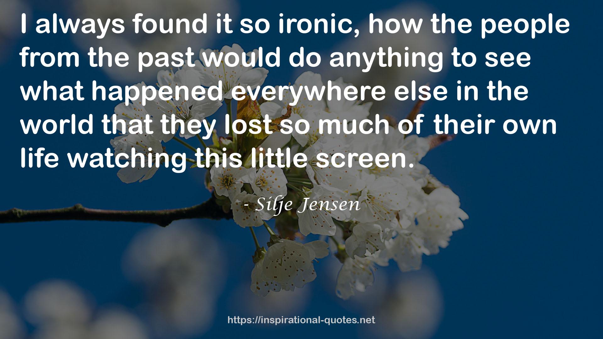 Silje Jensen QUOTES