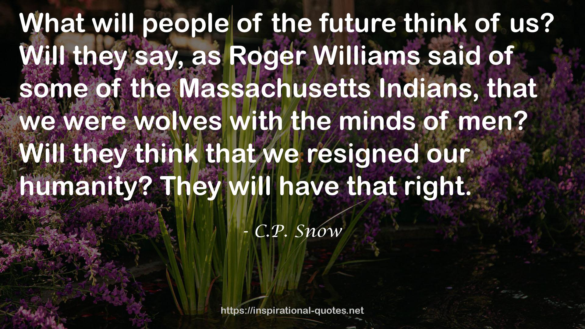 Roger Williams  QUOTES