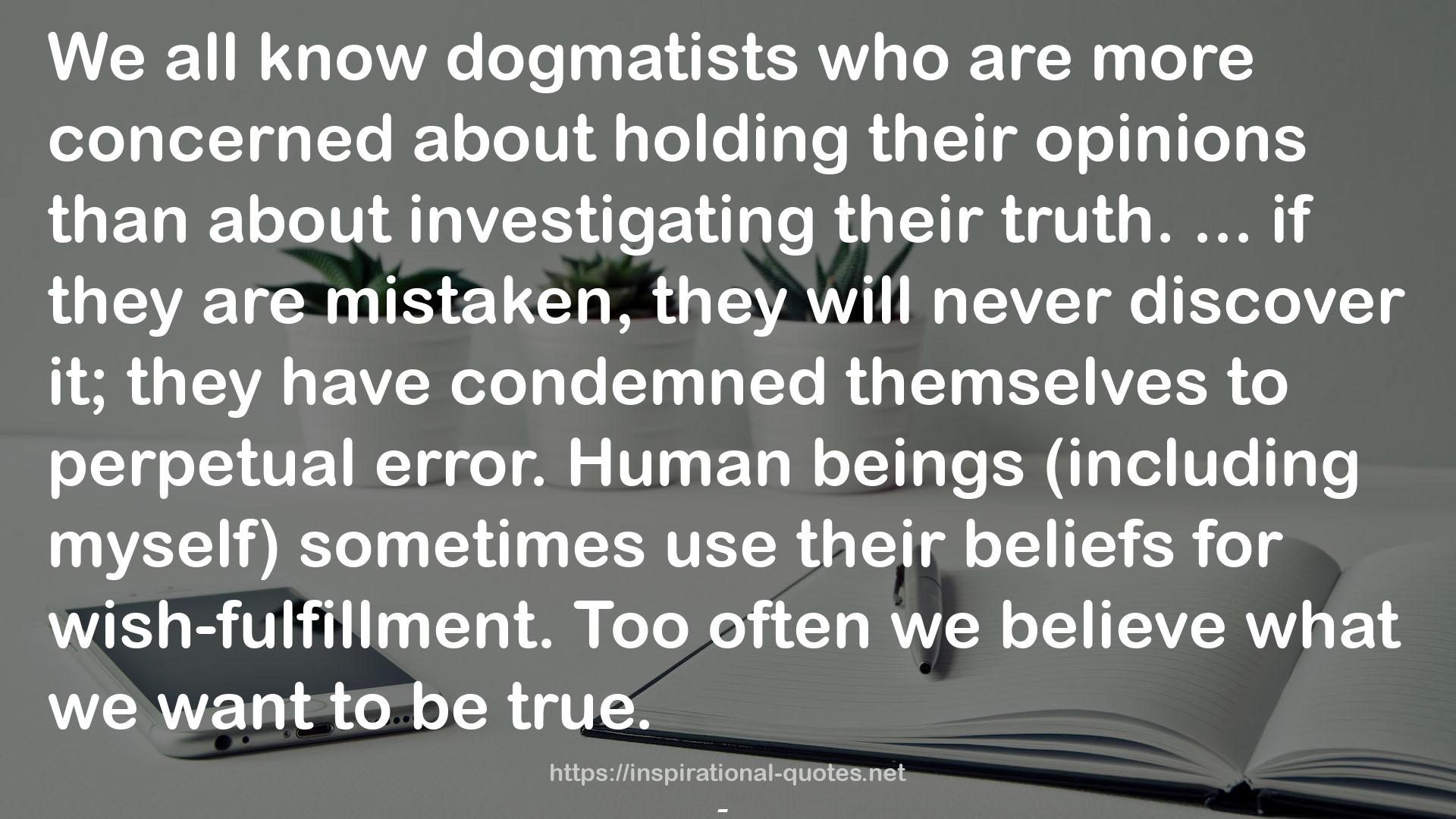 Epistemology: The Justification Of Belief QUOTES