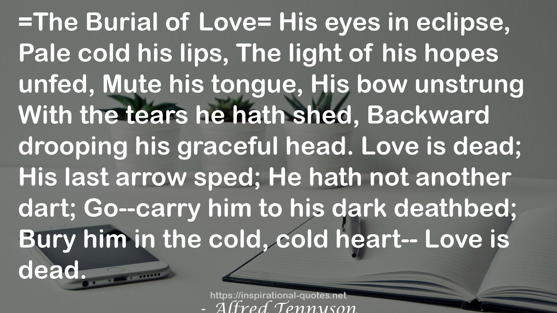 The Suppressed Poems of Alfred, Lord Tennyson QUOTES