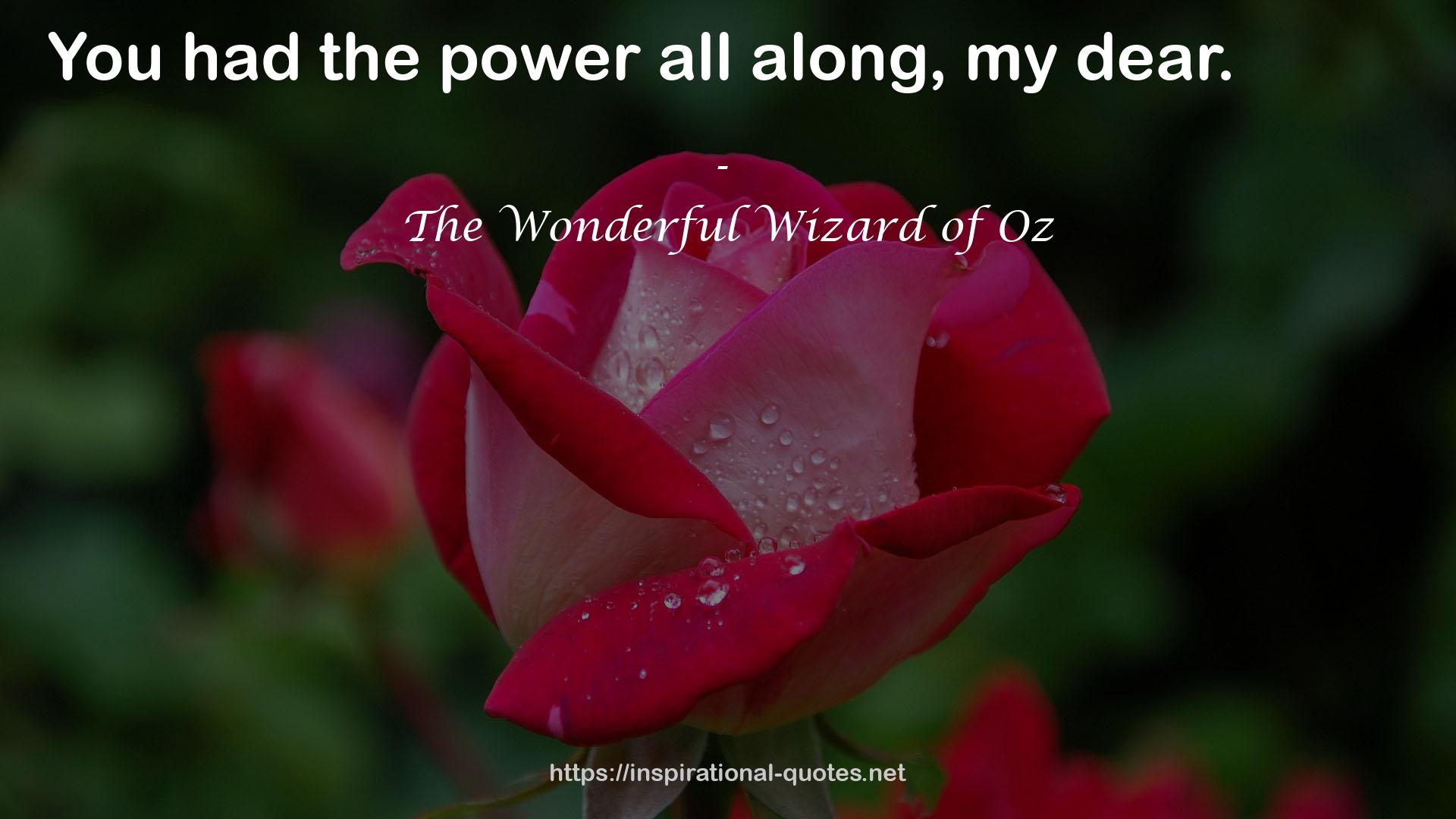 The Wonderful Wizard of Oz QUOTES