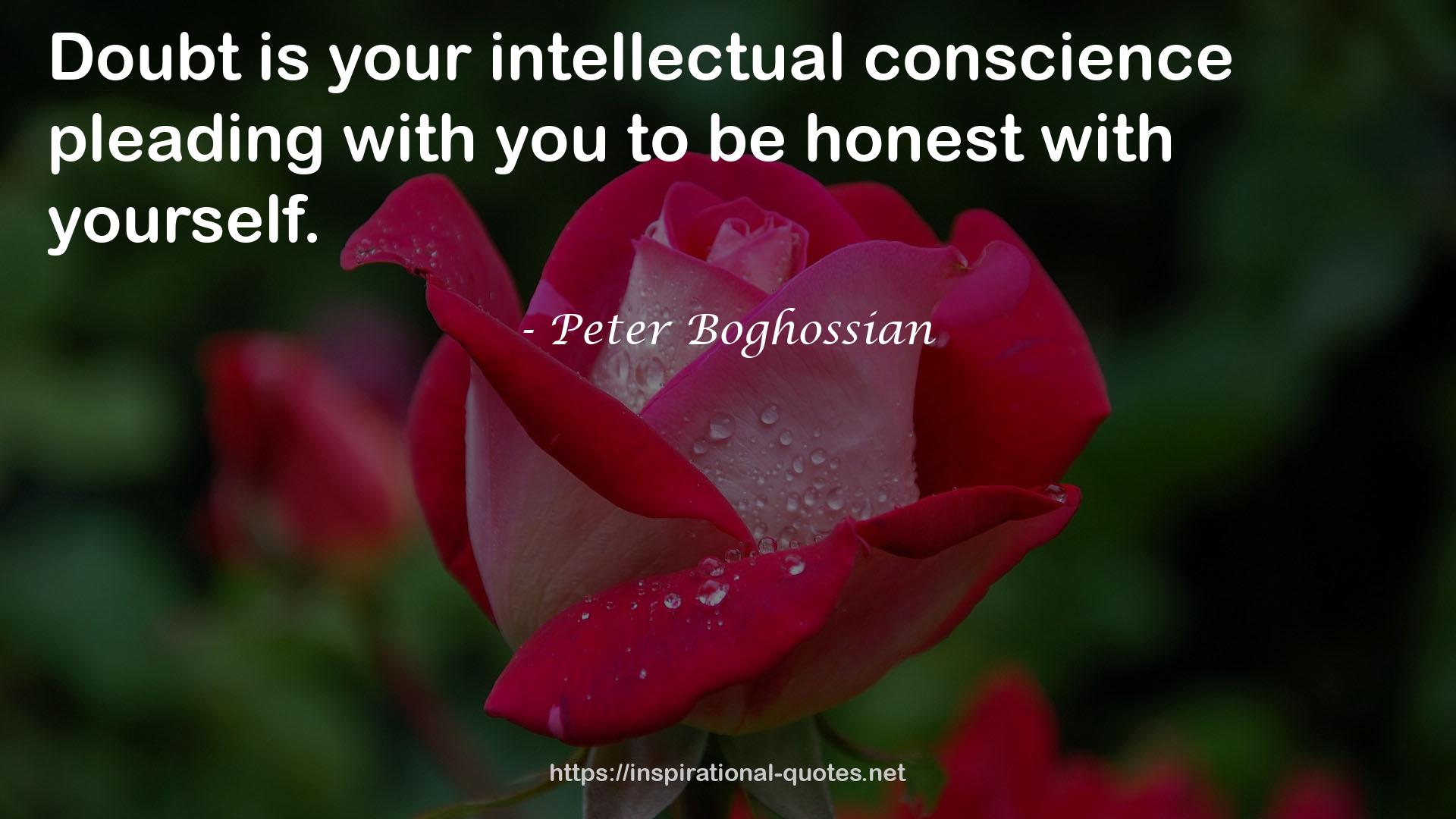 your intellectual conscience  QUOTES