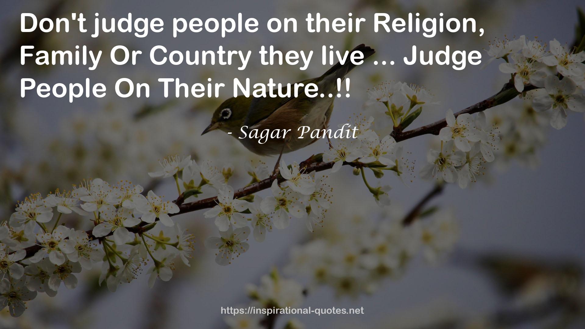 Judge People  QUOTES