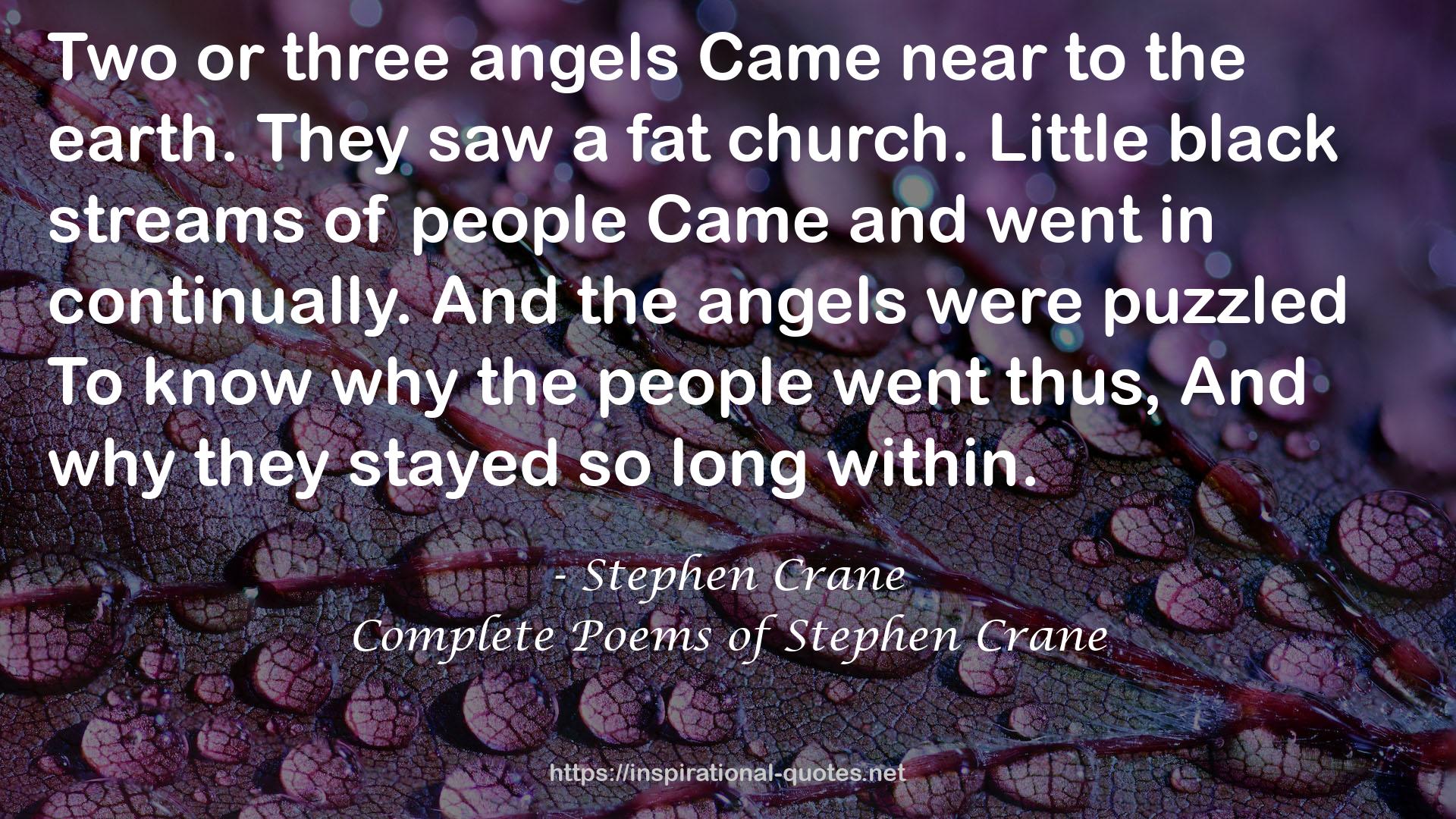 Complete Poems of Stephen Crane QUOTES