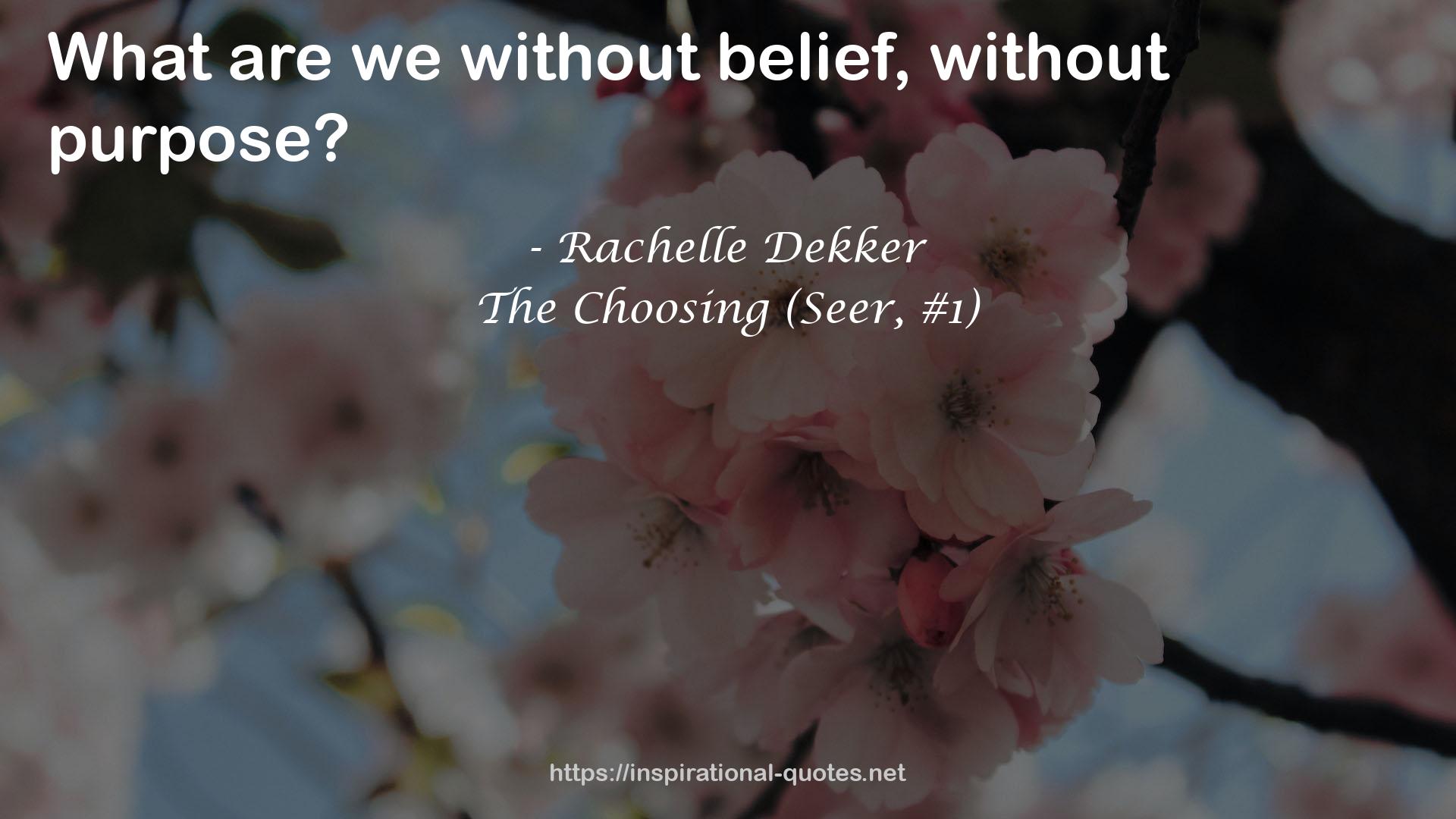The Choosing (Seer, #1) QUOTES