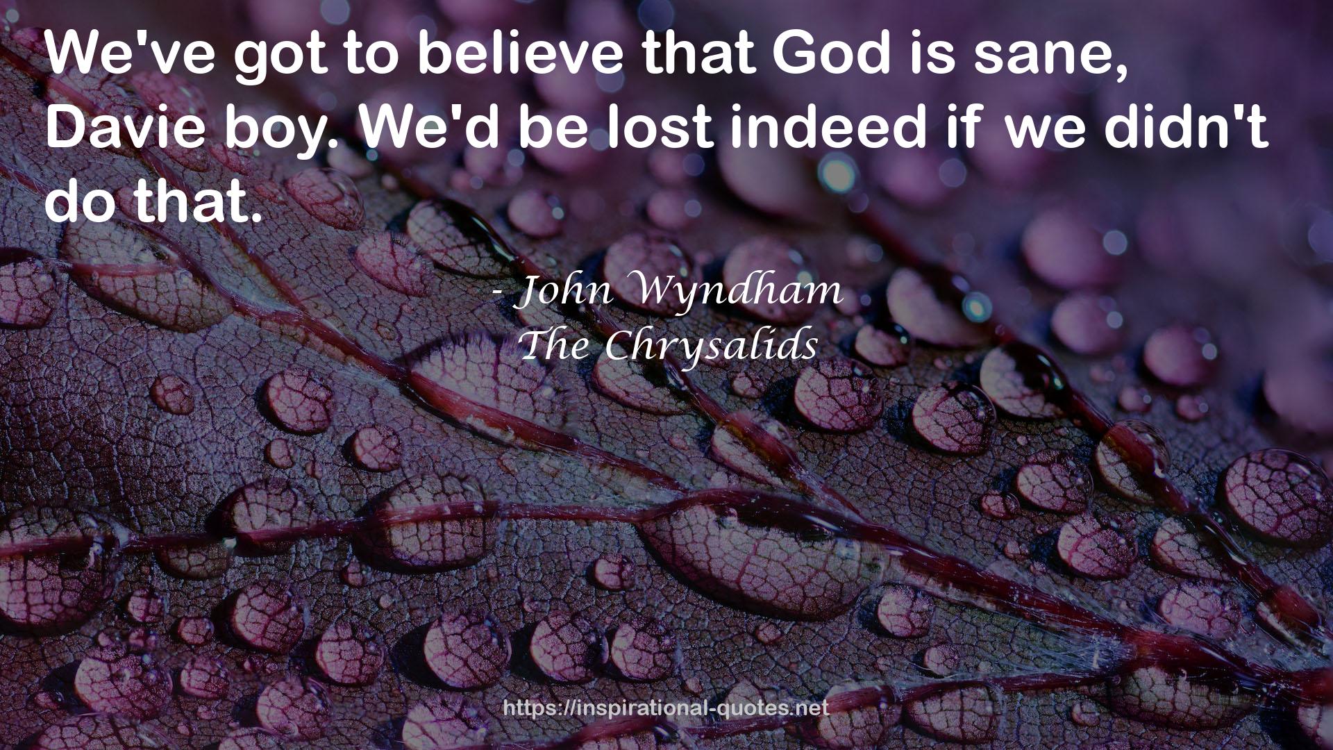 The Chrysalids QUOTES