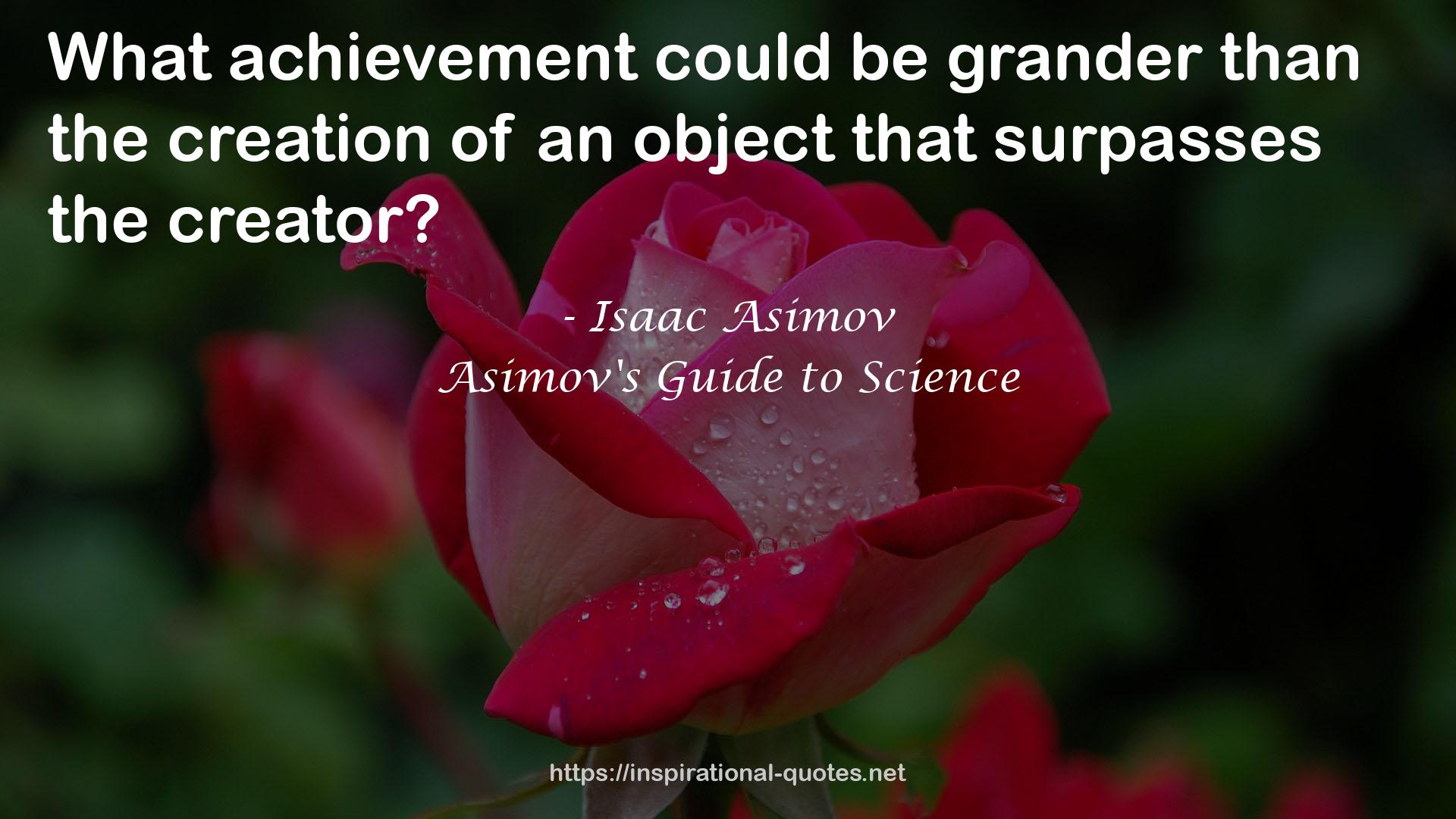 Asimov's Guide to Science QUOTES