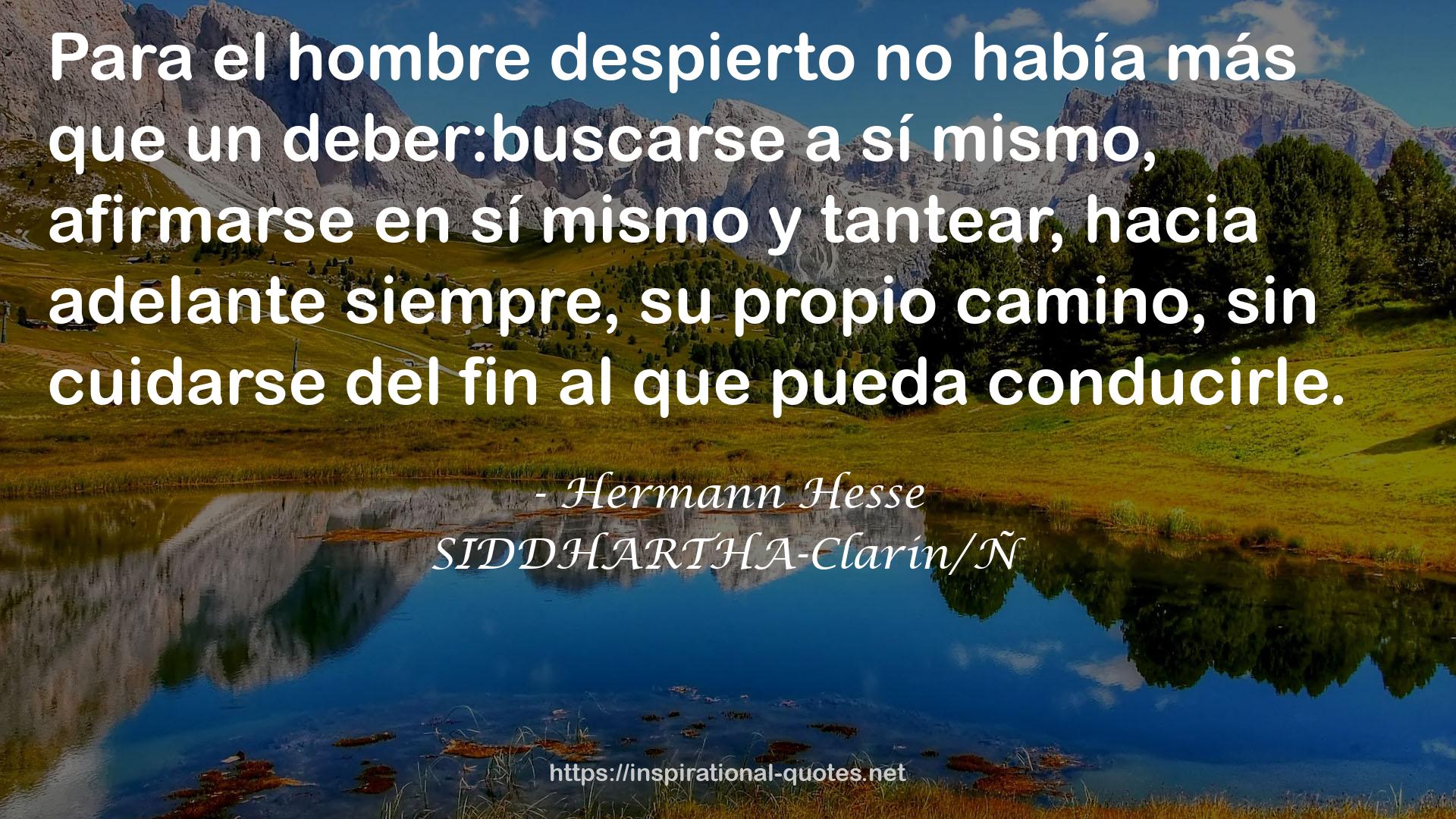 SIDDHARTHA-Clarin/Ñ QUOTES