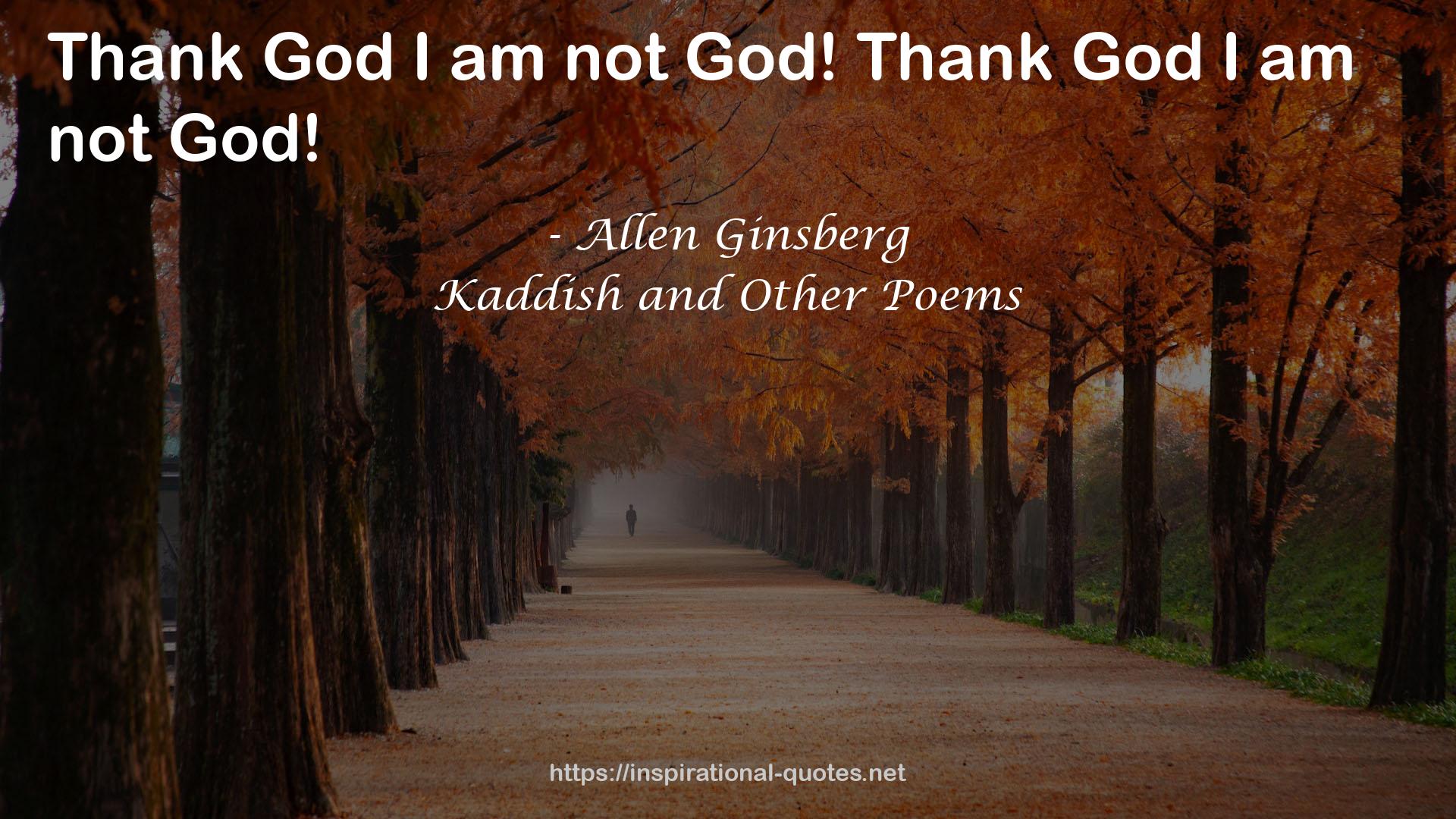 Kaddish and Other Poems QUOTES