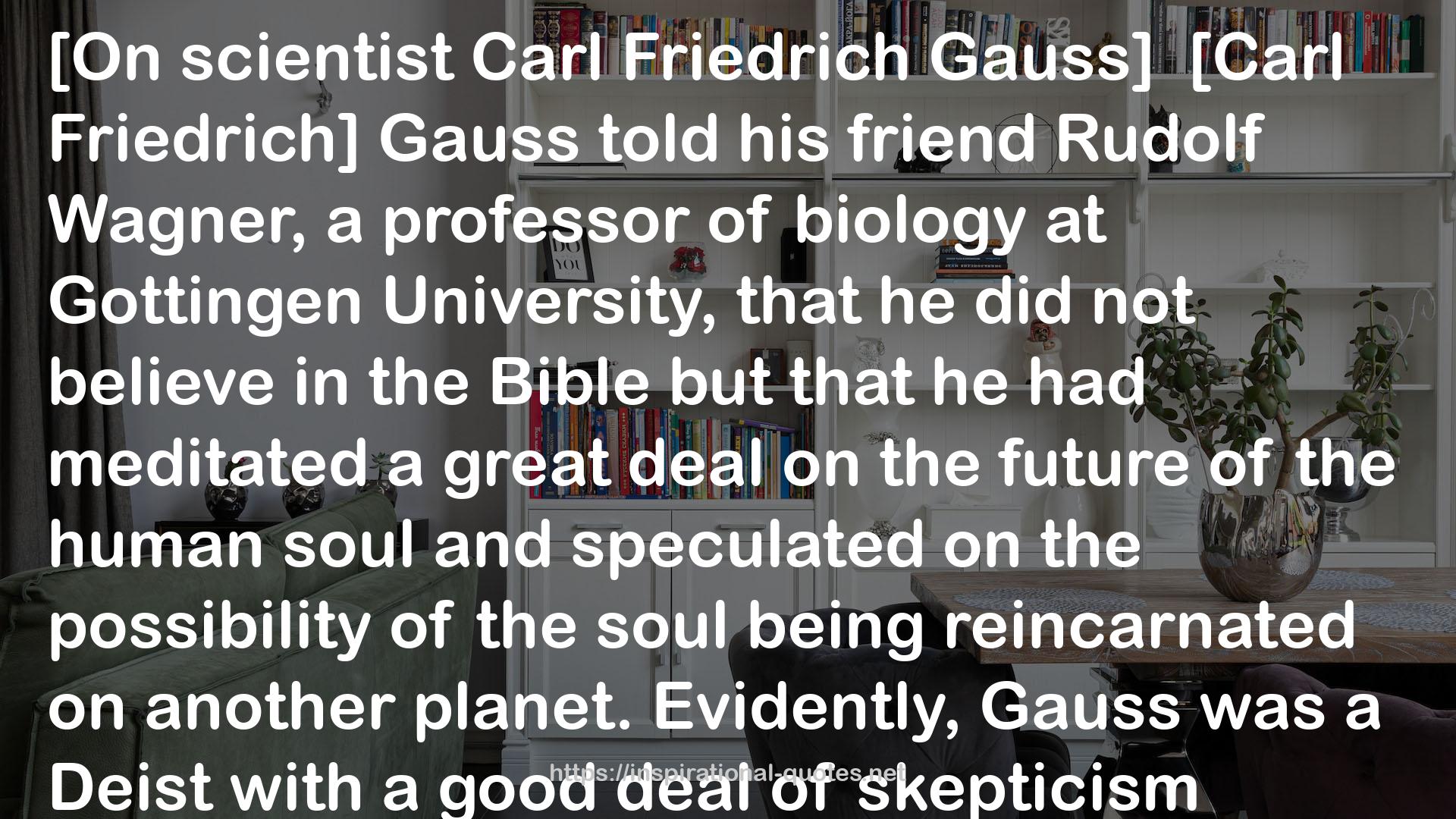 Carl Friedrich Gauss][Carl  QUOTES