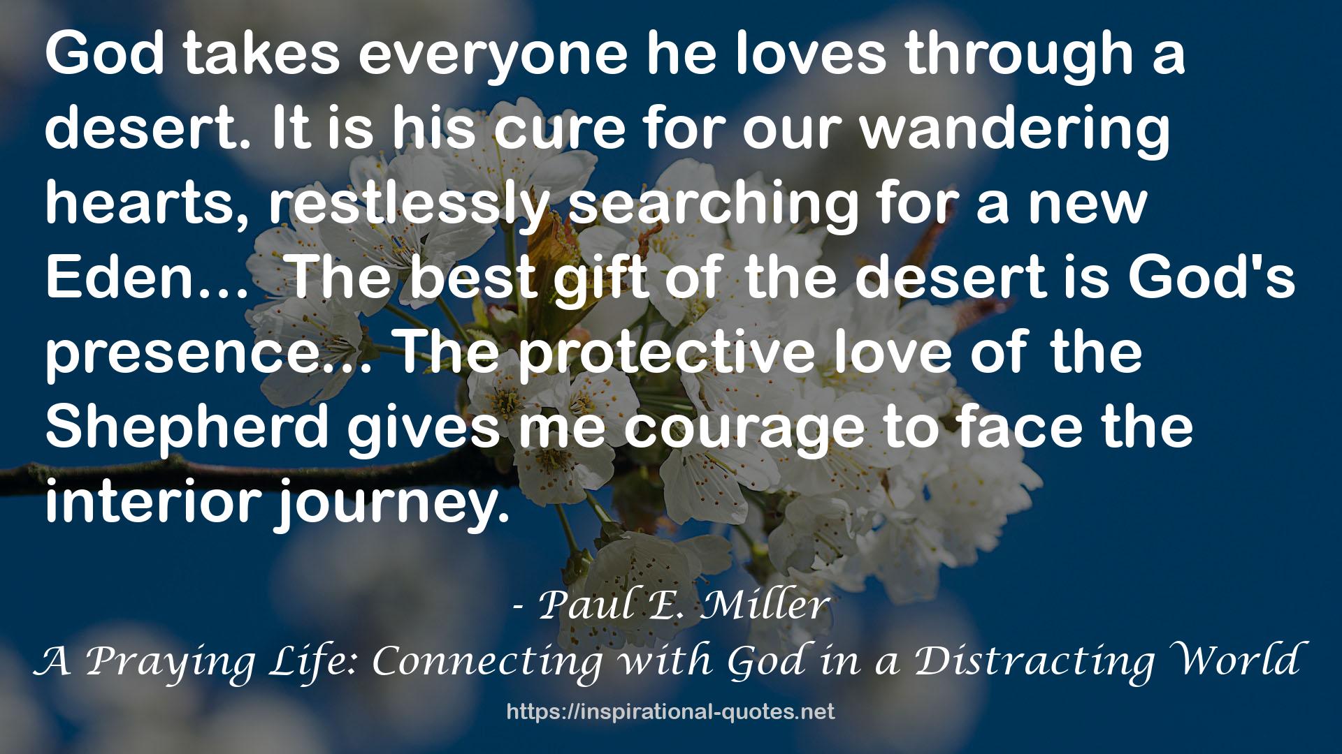 A Praying Life: Connecting with God in a Distracting World QUOTES