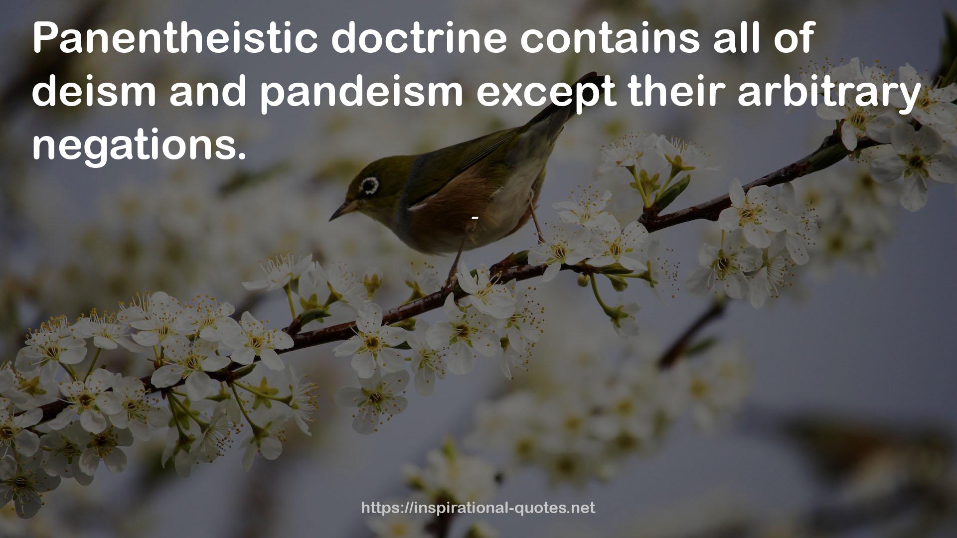 pandeism  QUOTES