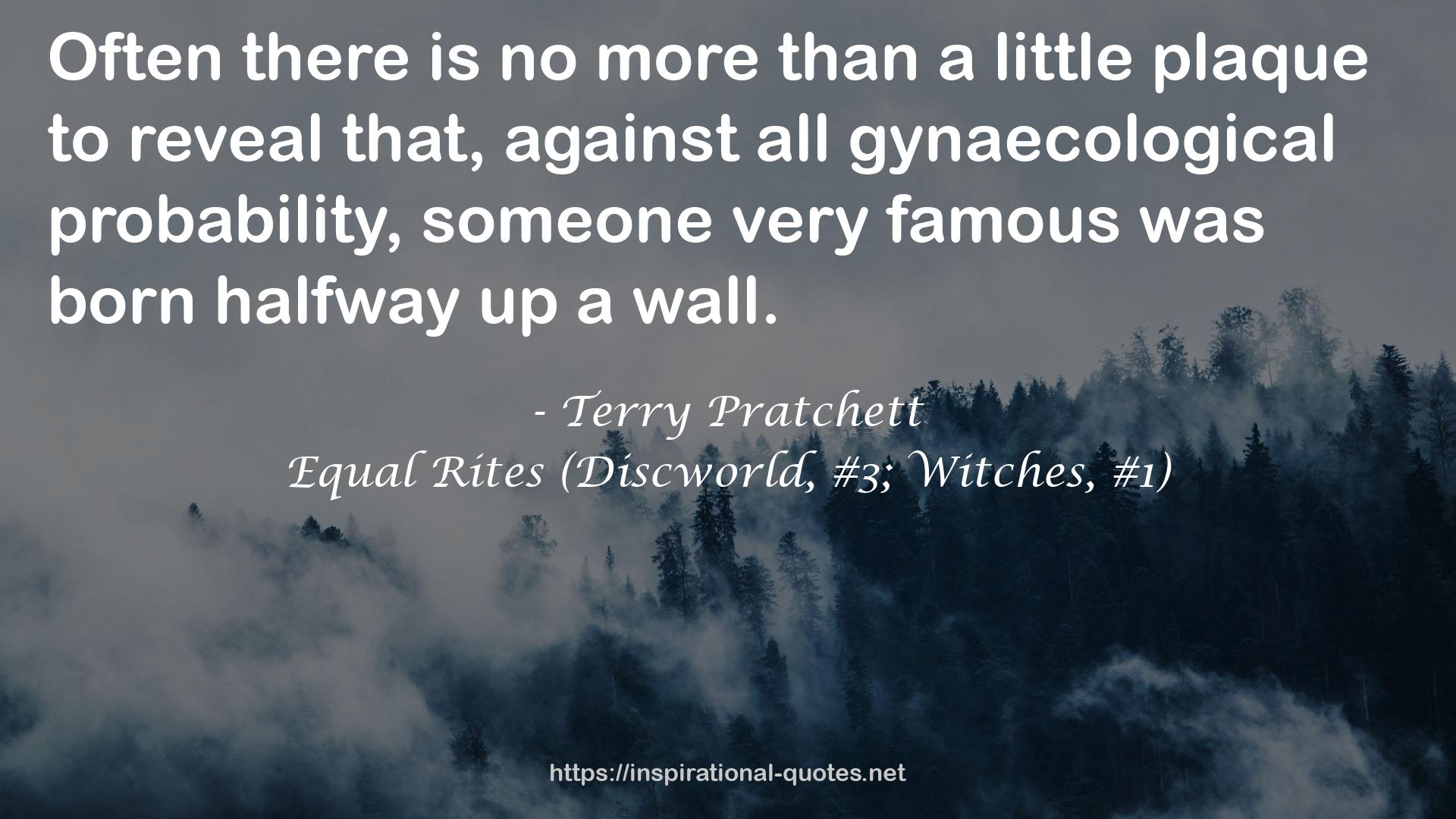 Equal Rites (Discworld, #3; Witches, #1) QUOTES