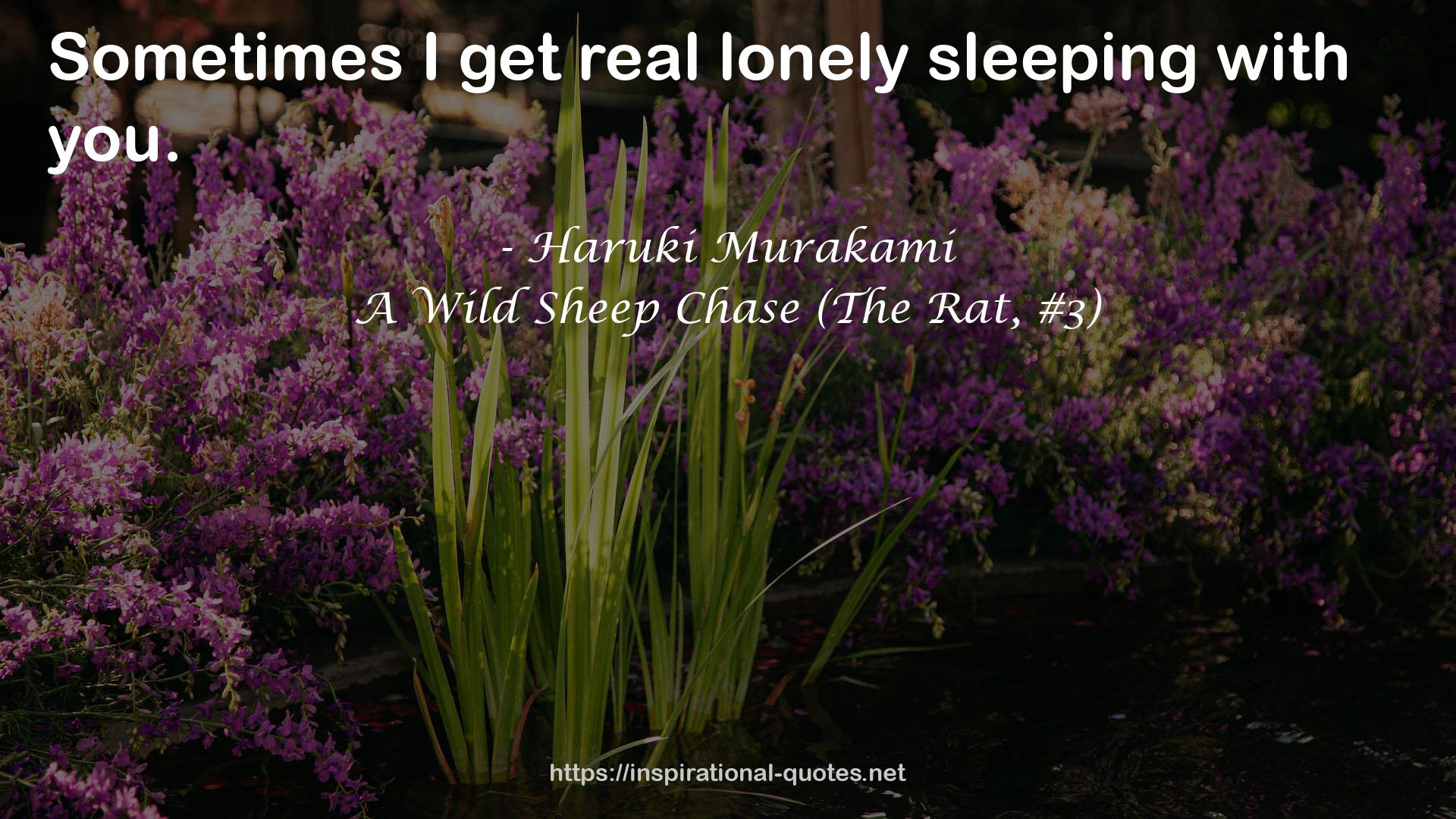 A Wild Sheep Chase (The Rat, #3) QUOTES