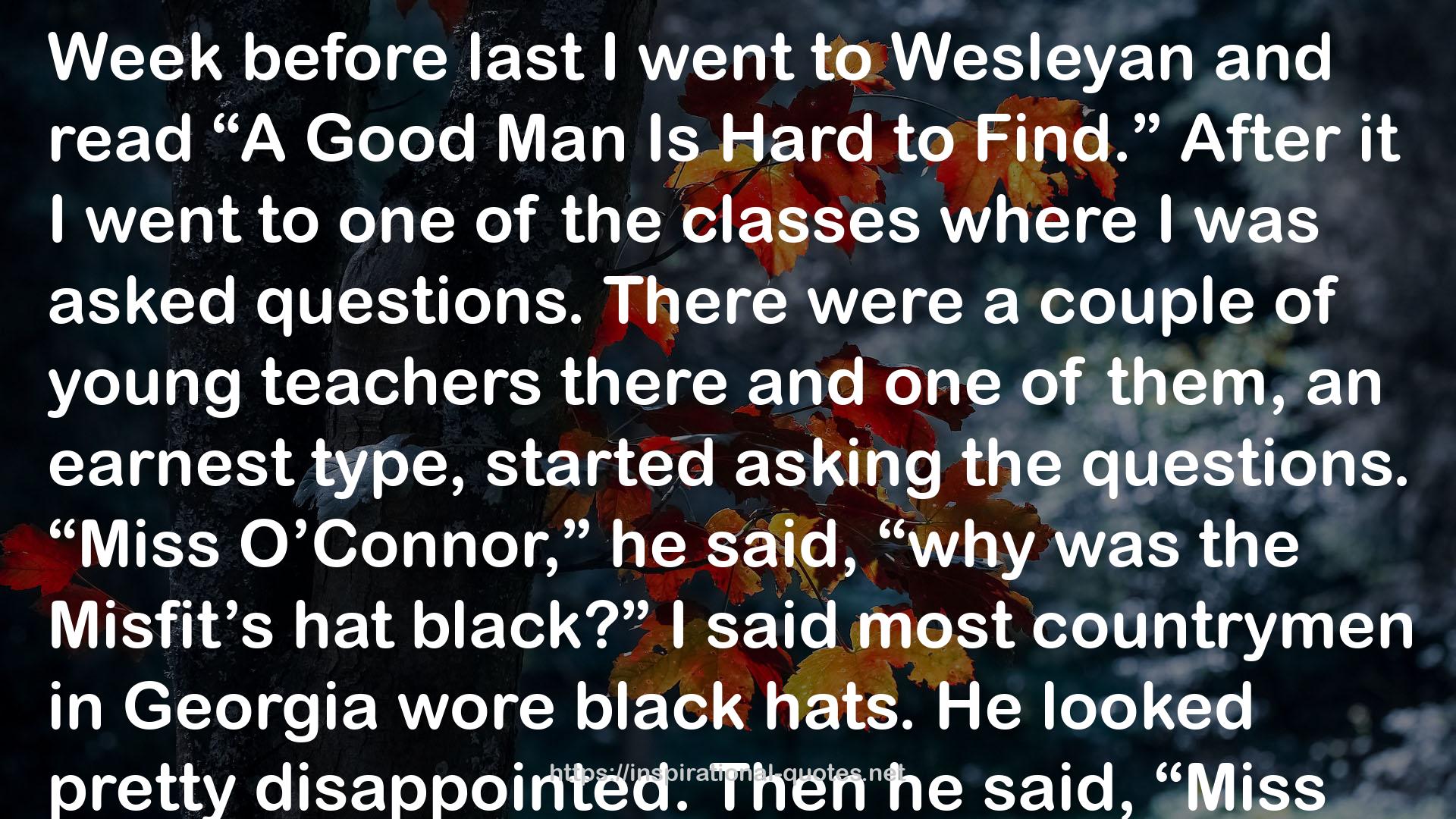 Wesleyan  QUOTES