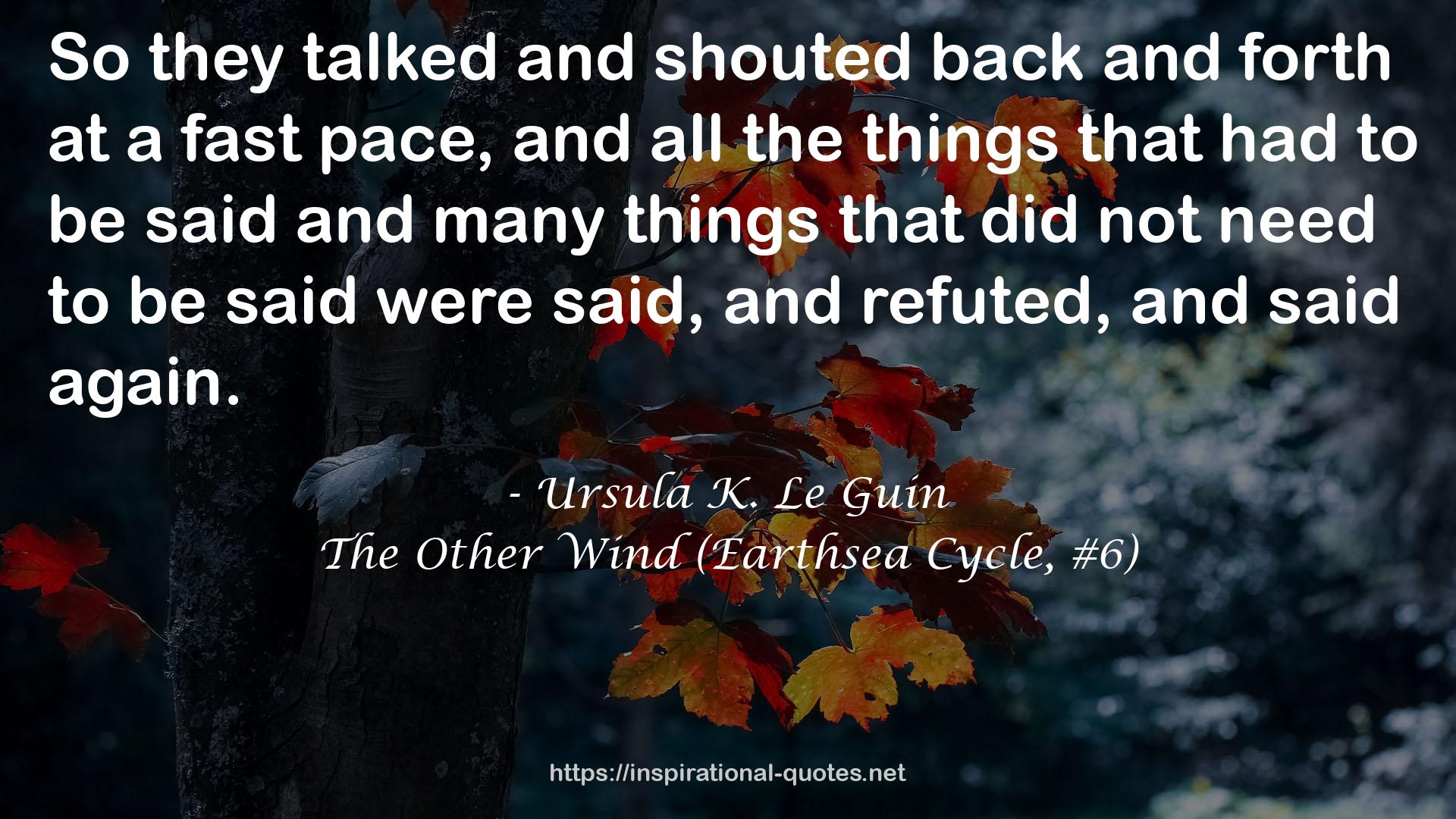 The Other Wind (Earthsea Cycle, #6) QUOTES