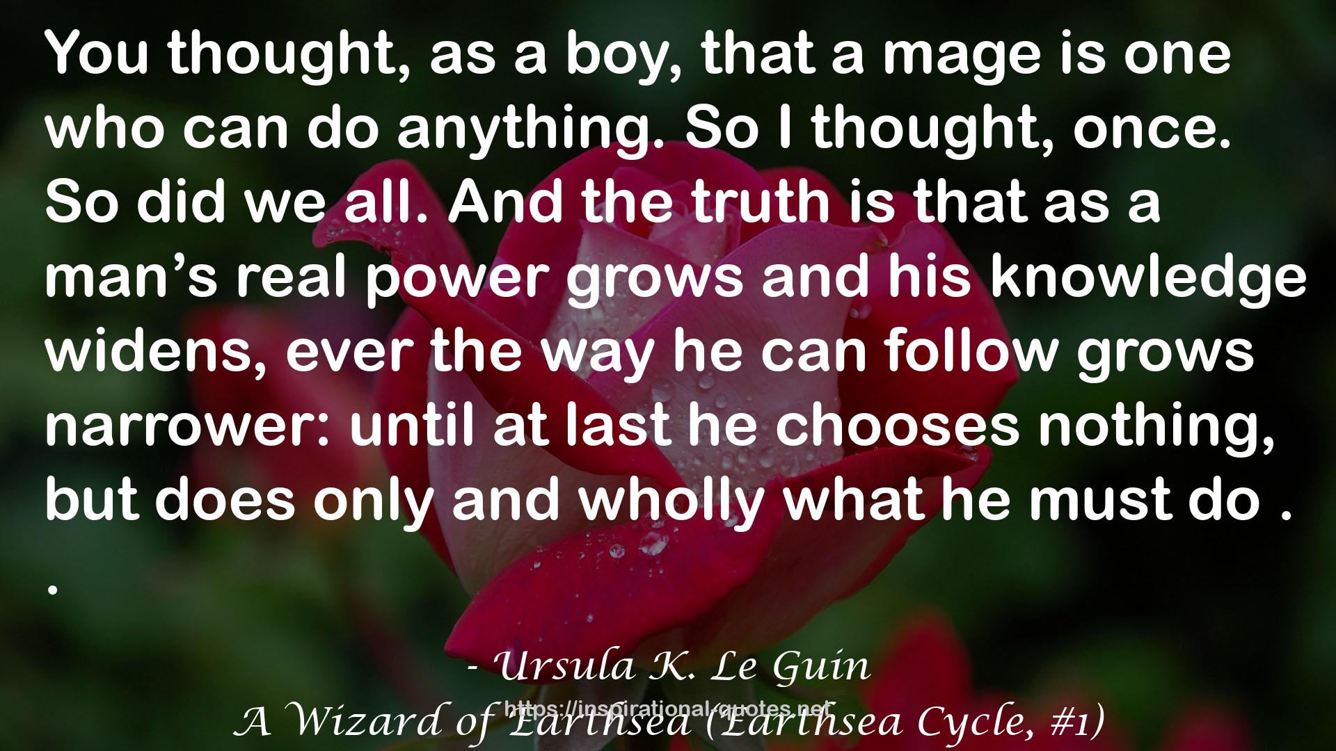 A Wizard of Earthsea (Earthsea Cycle, #1) QUOTES