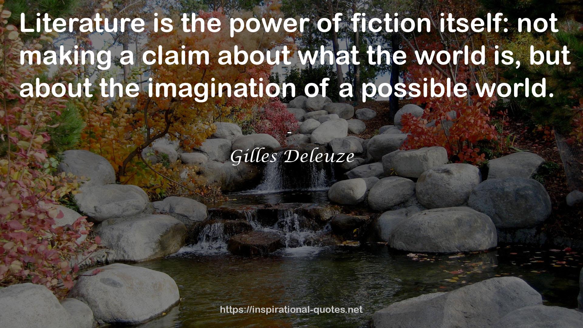 Gilles Deleuze QUOTES