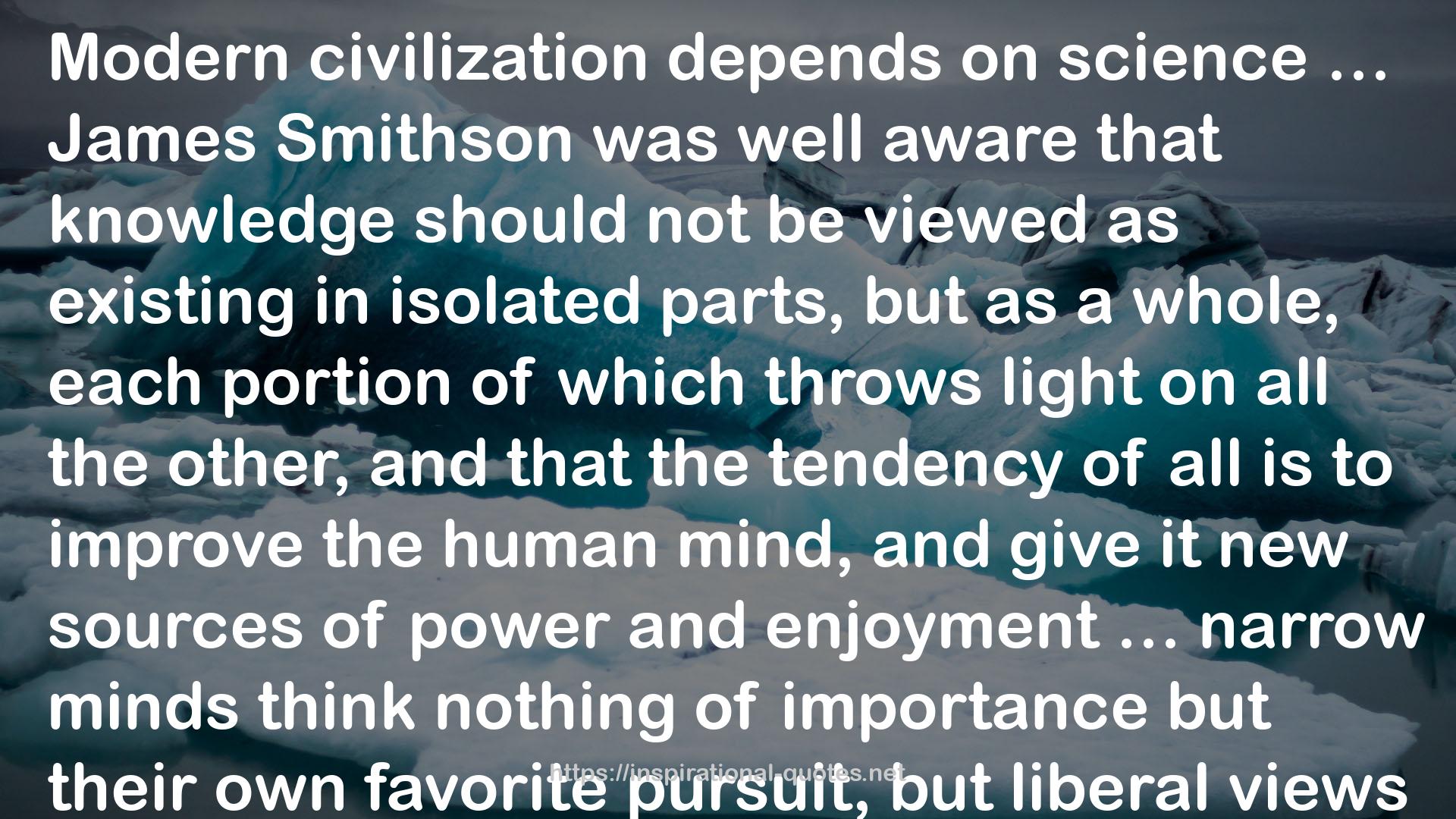 James Smithson  QUOTES