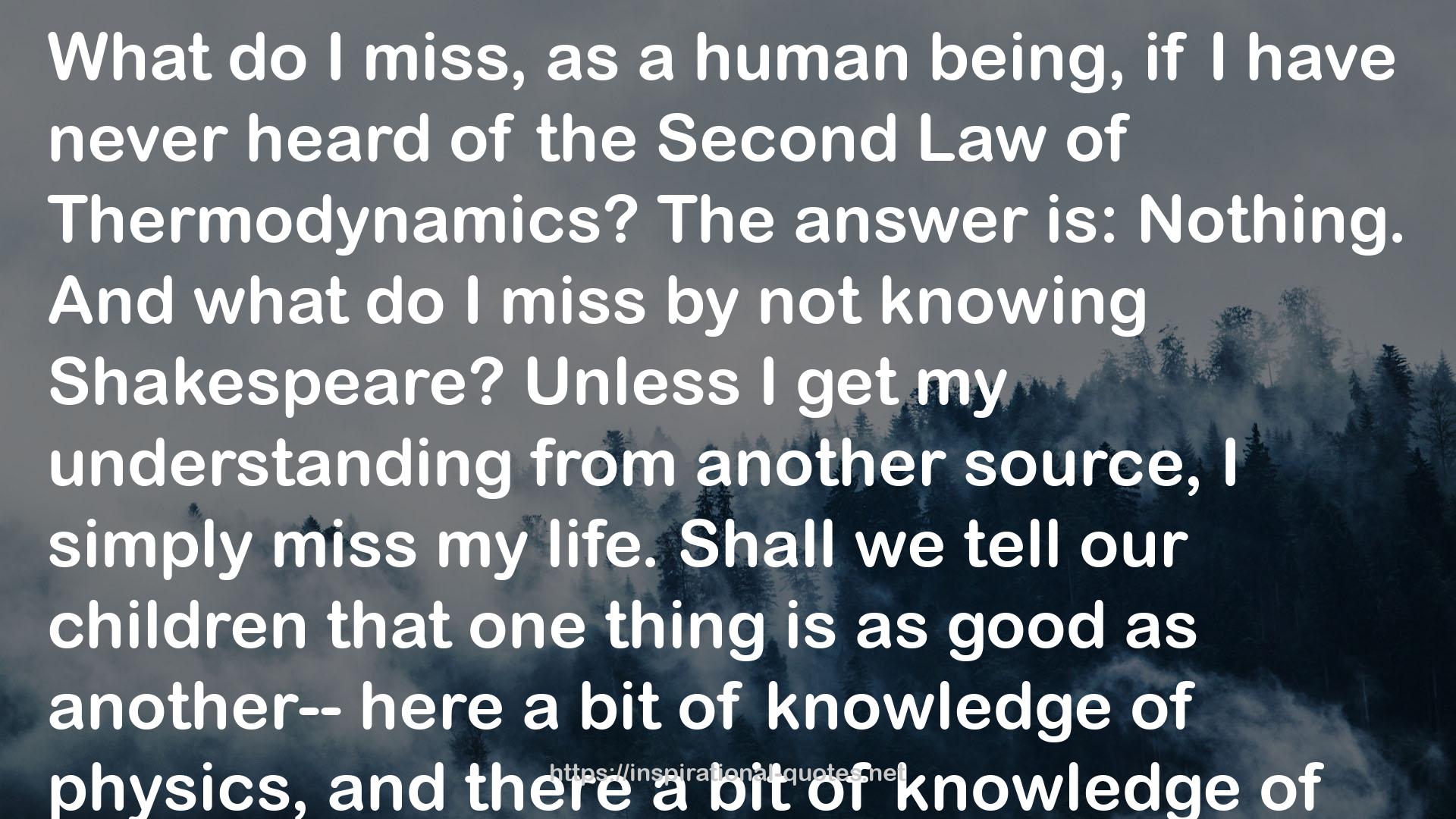 the Second Law  QUOTES