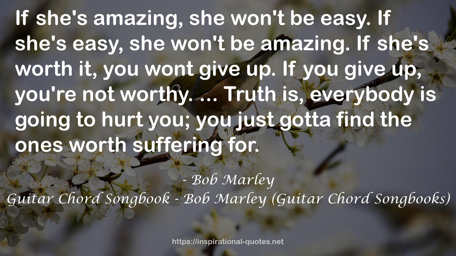 Guitar Chord Songbook - Bob Marley (Guitar Chord Songbooks) QUOTES