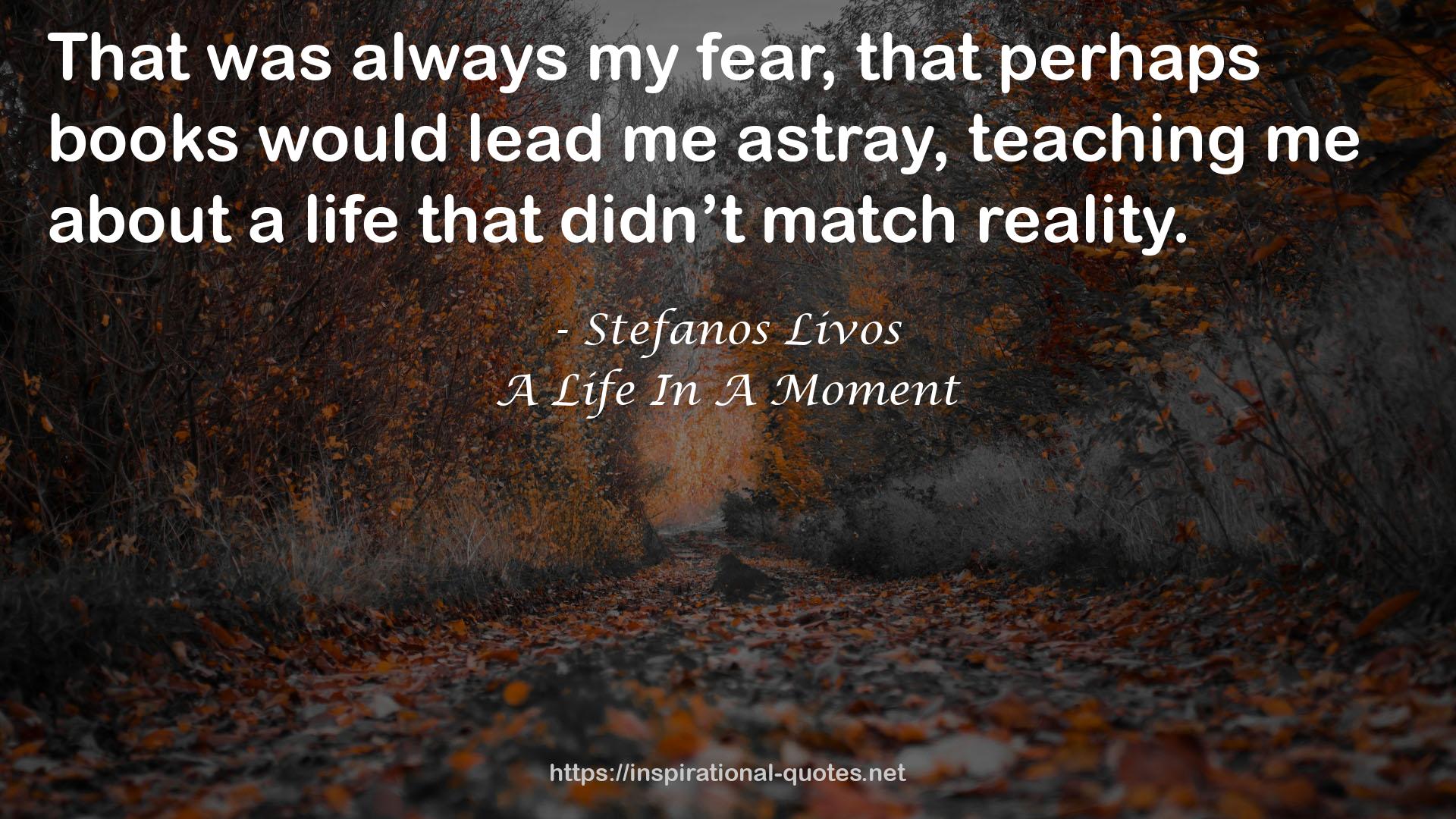 A Life In A Moment QUOTES