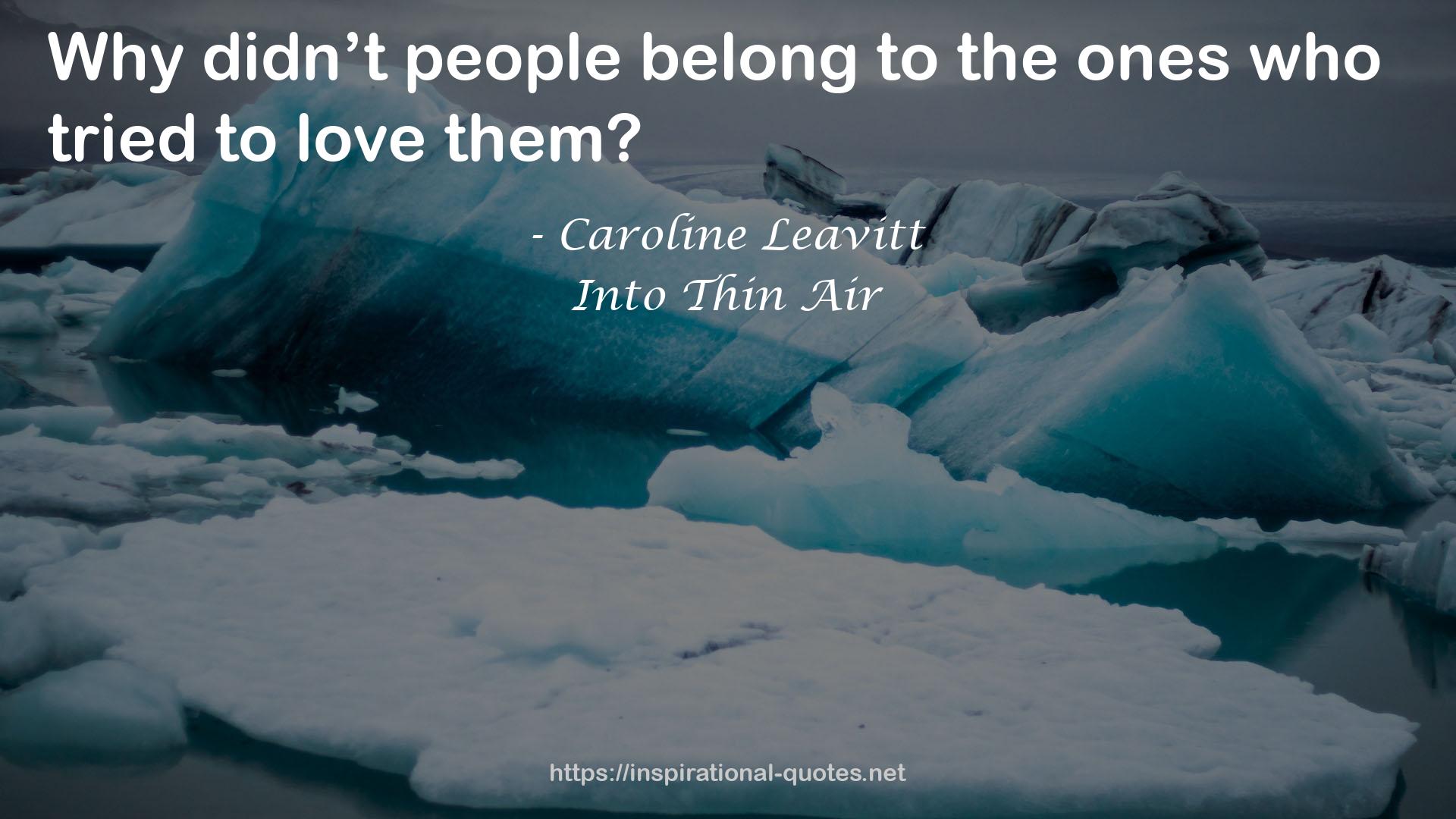 Into Thin Air QUOTES
