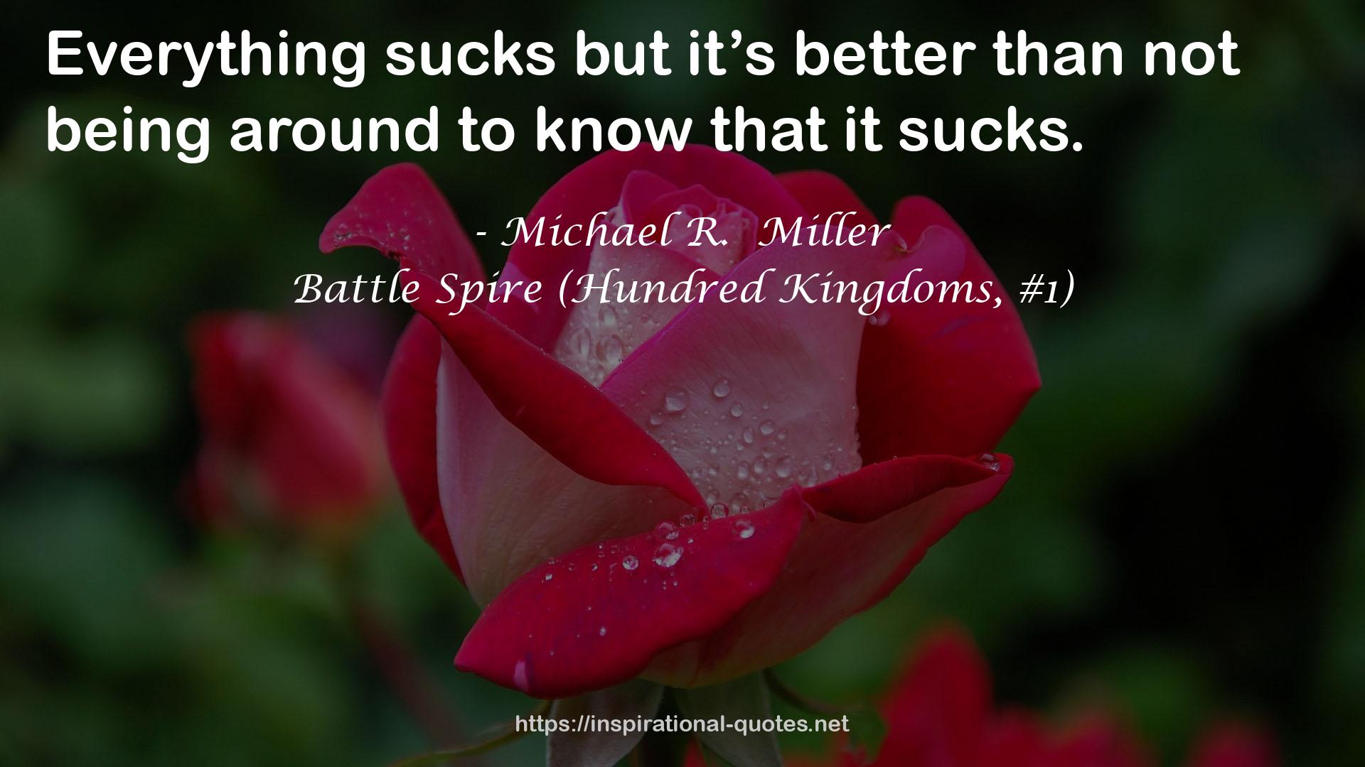 Battle Spire (Hundred Kingdoms, #1) QUOTES