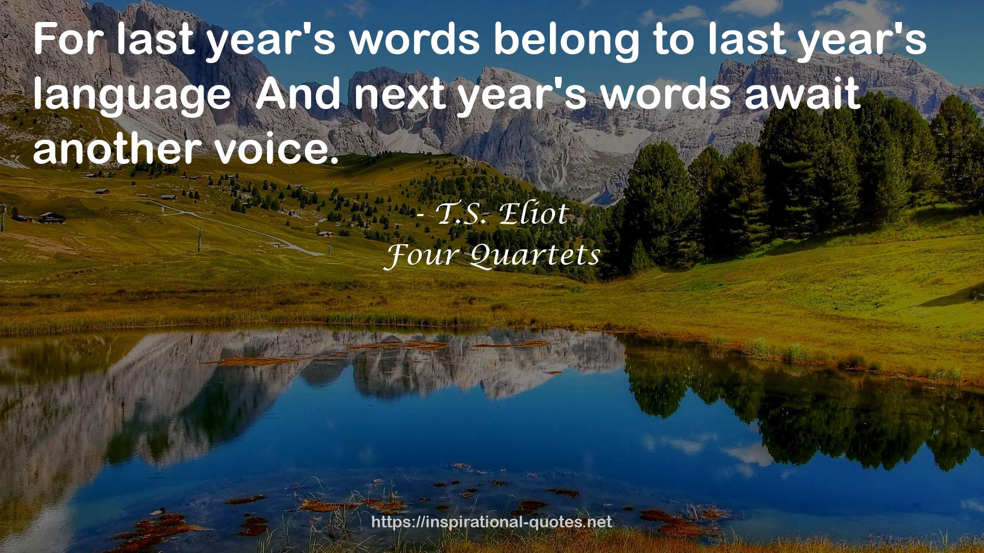 last year's words  QUOTES