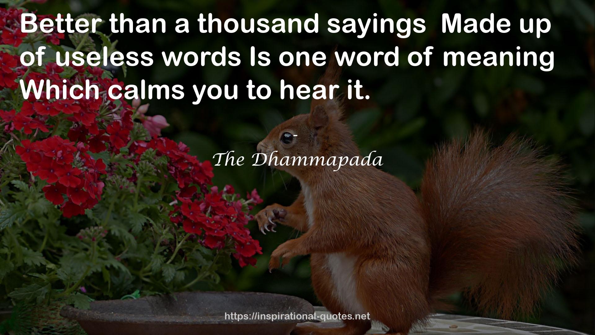 a thousand sayings  QUOTES