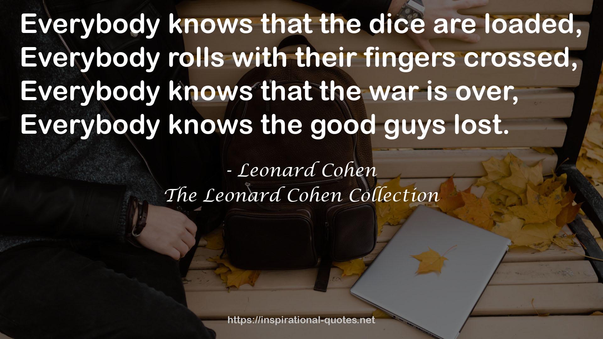 The Leonard Cohen Collection QUOTES