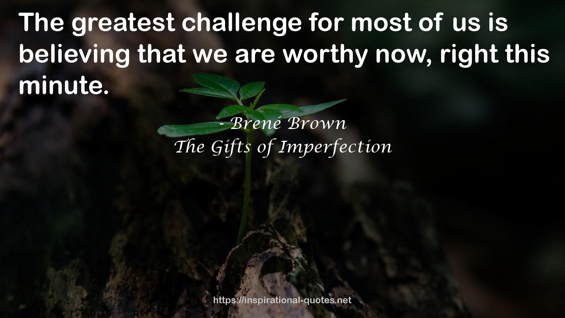 The Gifts of Imperfection QUOTES