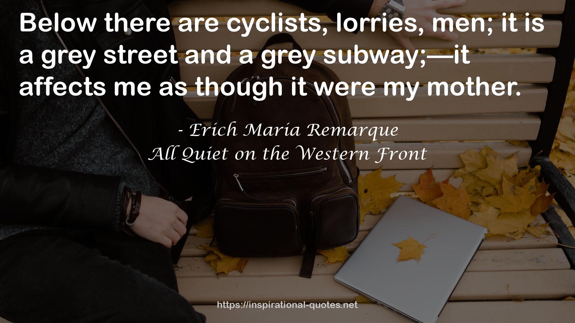 a grey street  QUOTES